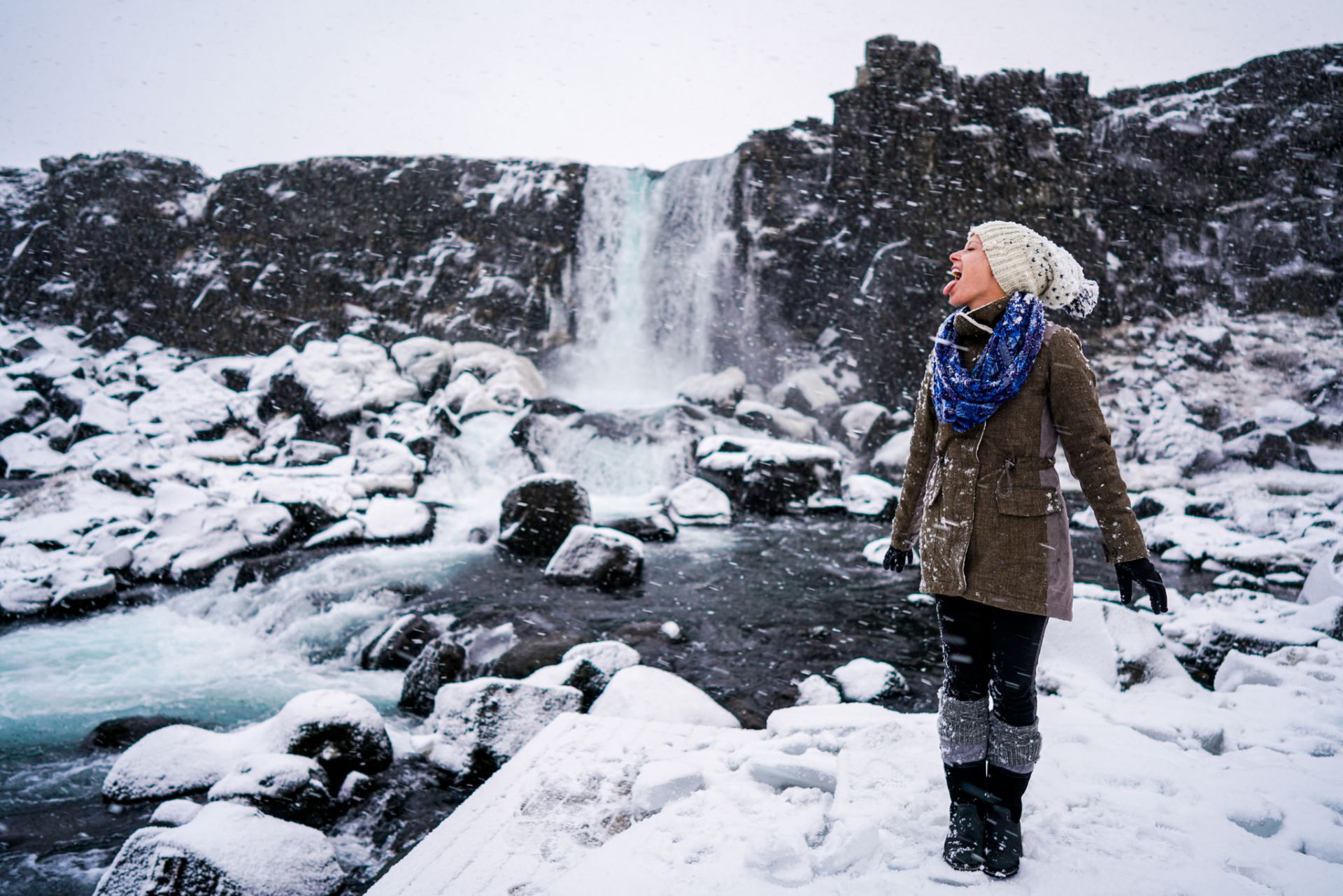Driving Iceland's Golden Circle in Winter