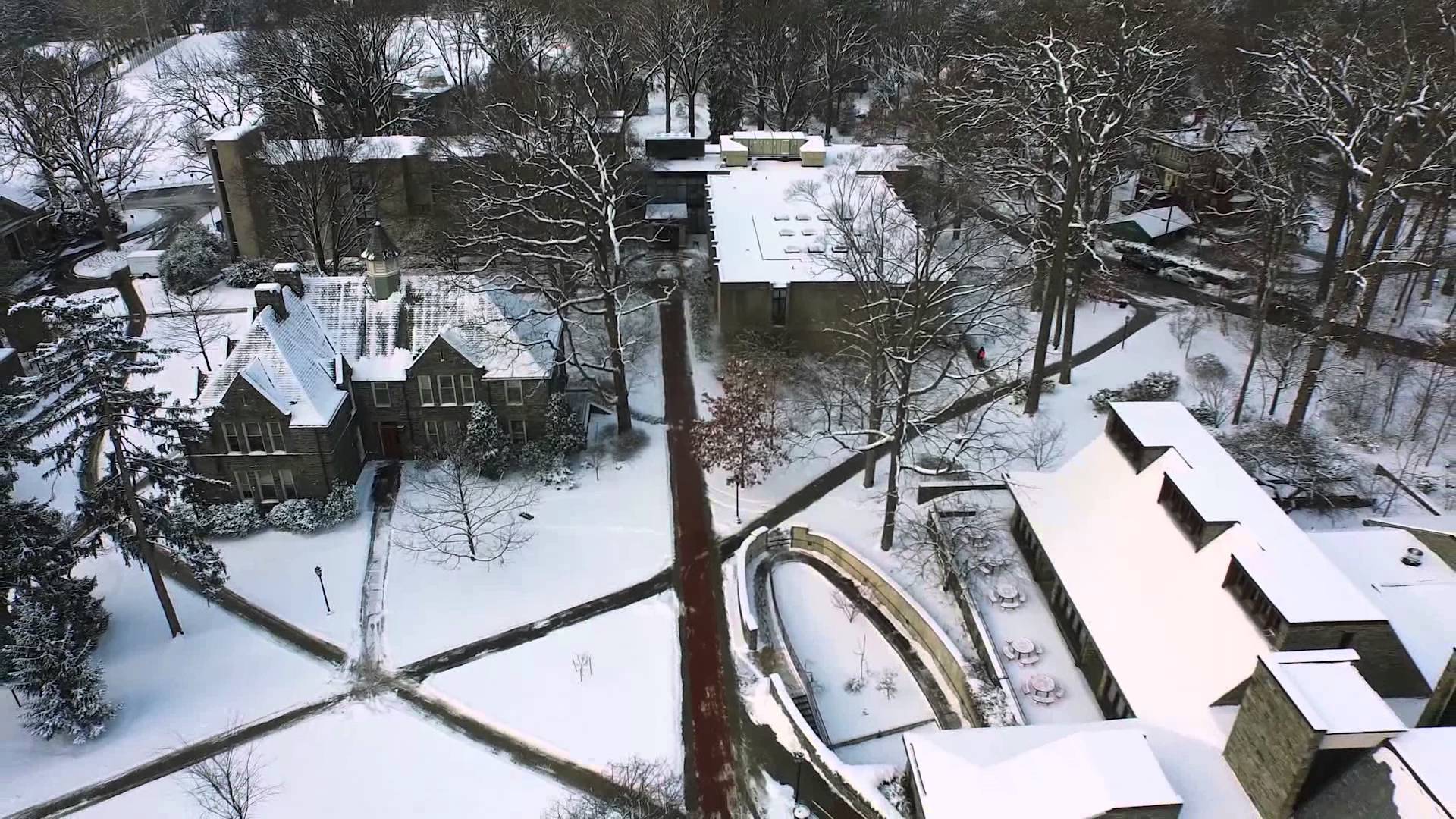 Haverford College in Winter - YouTube