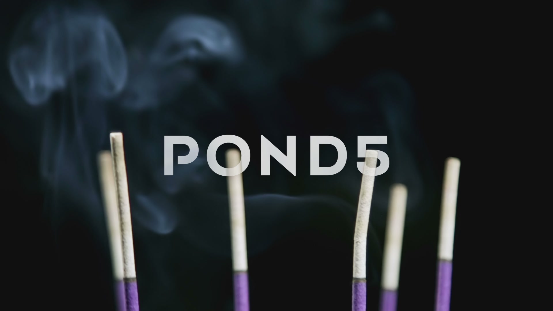Video: Burning incense sticks with smoke background ~ #68551869