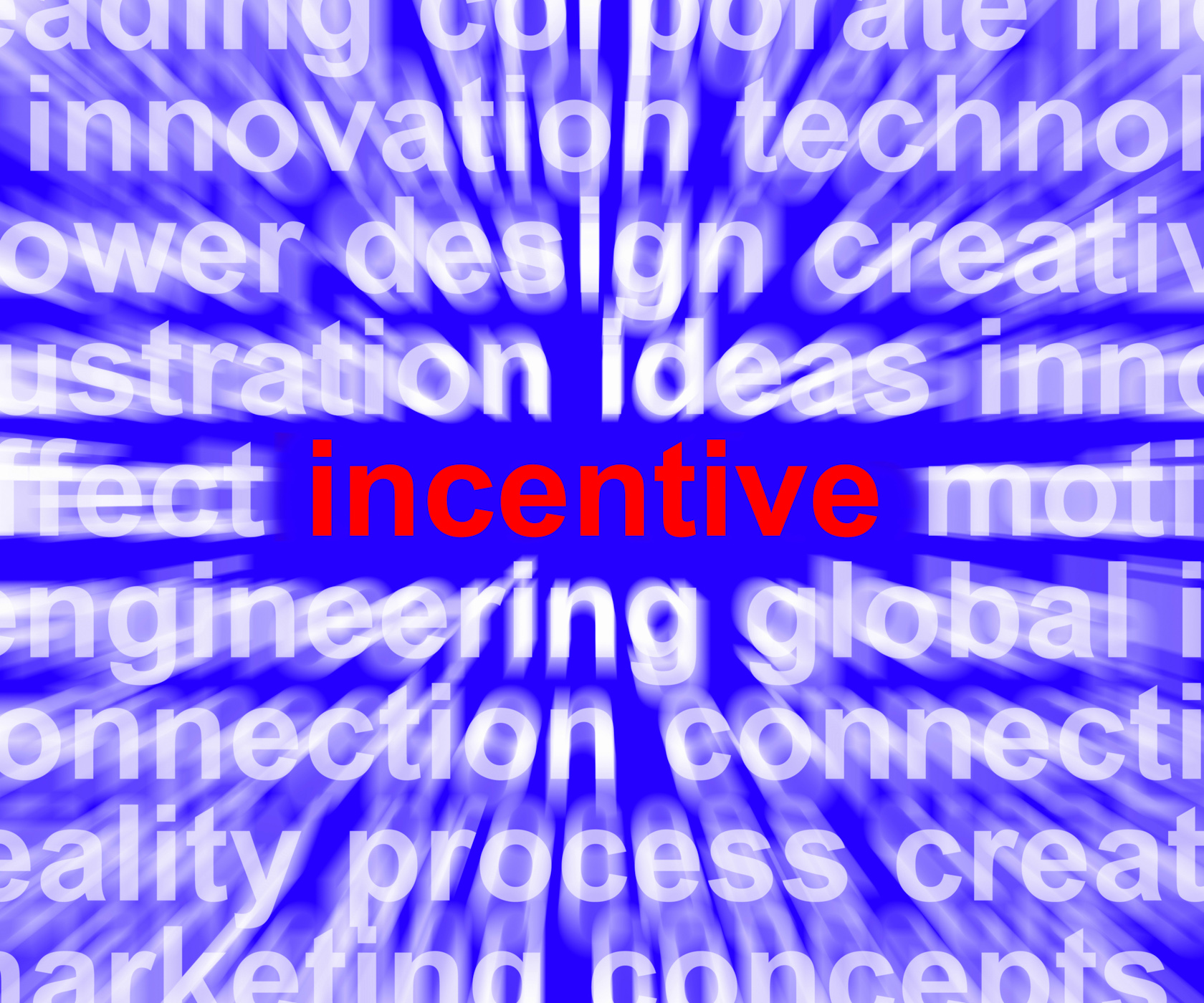 Incentive word meaning bonus enticement or coercing photo