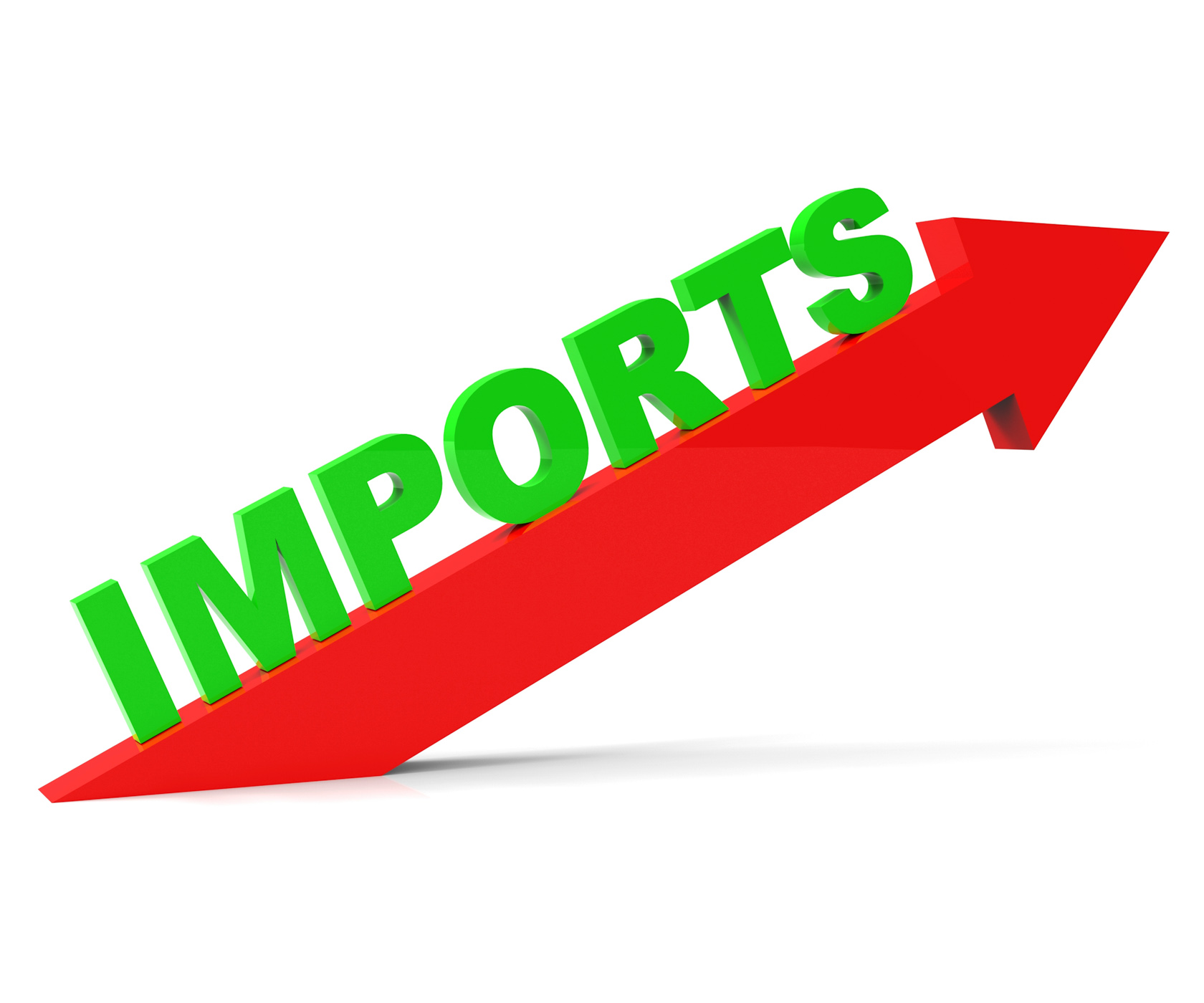 Increase Imports Means Buy Abroad And Arrow, Advance, Importee, Upwards, Upward, HQ Photo