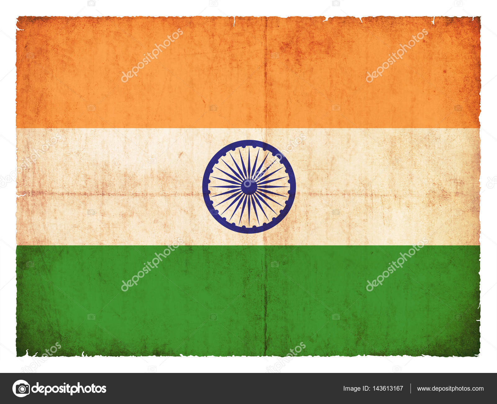 Grunge flag of India — Stock Photo © cmfotoworks #143613167