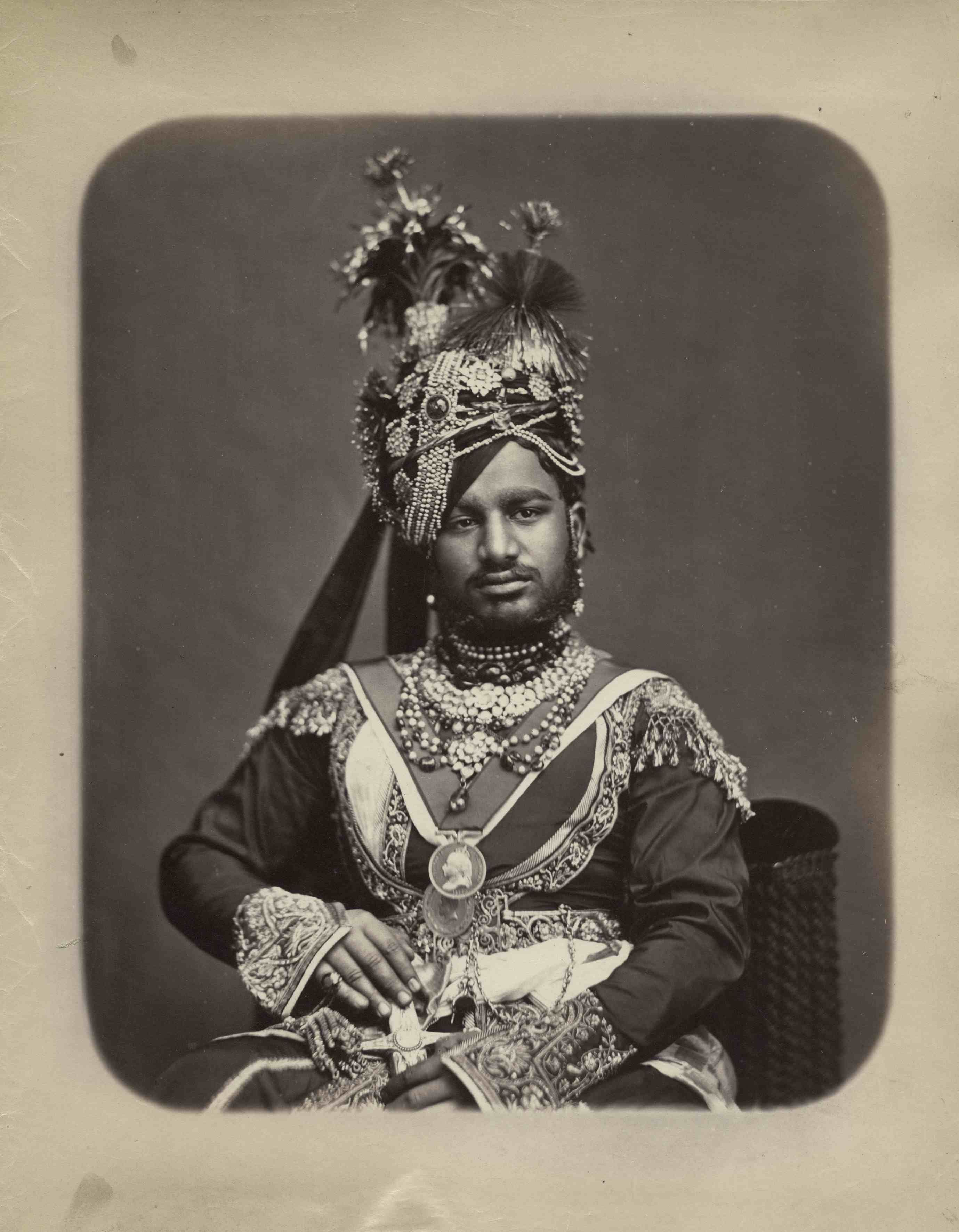 Samuel Bourne - 'Maharaja of Ratlam', India, 1870s, Albumen print ...