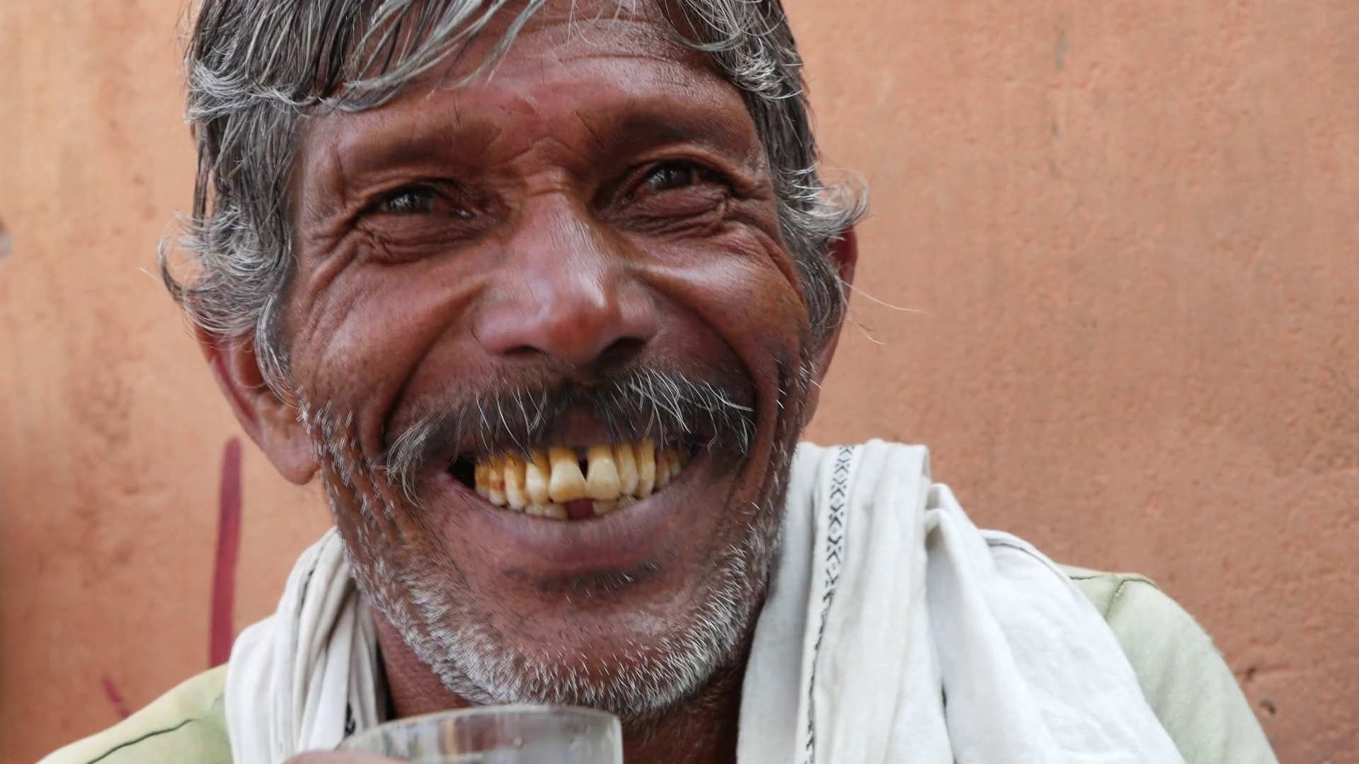 Adult Indian man drinking masala tea Stock Video Footage - Videoblocks