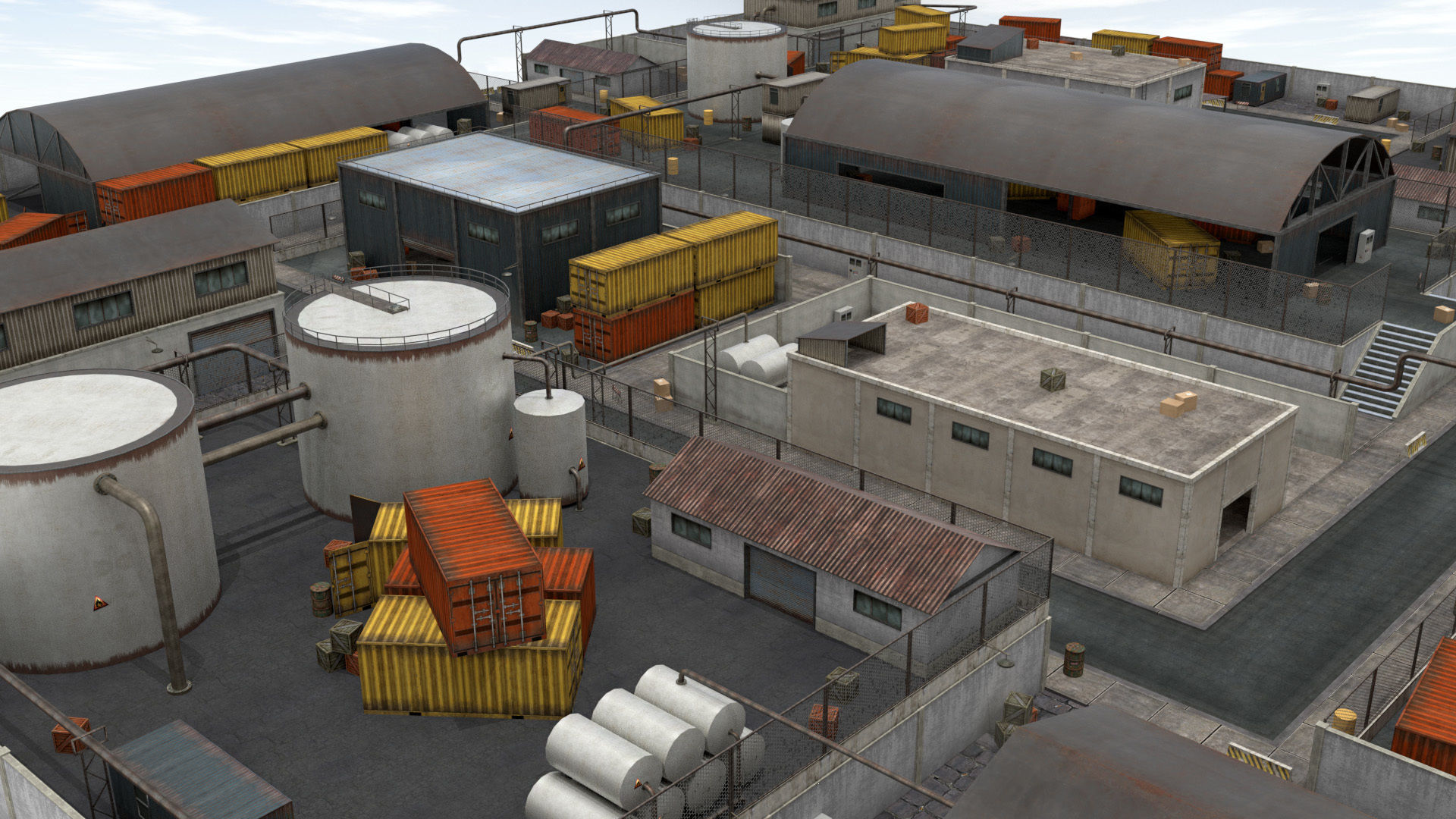 Industrial Area - Scene 3D asset | CGTrader