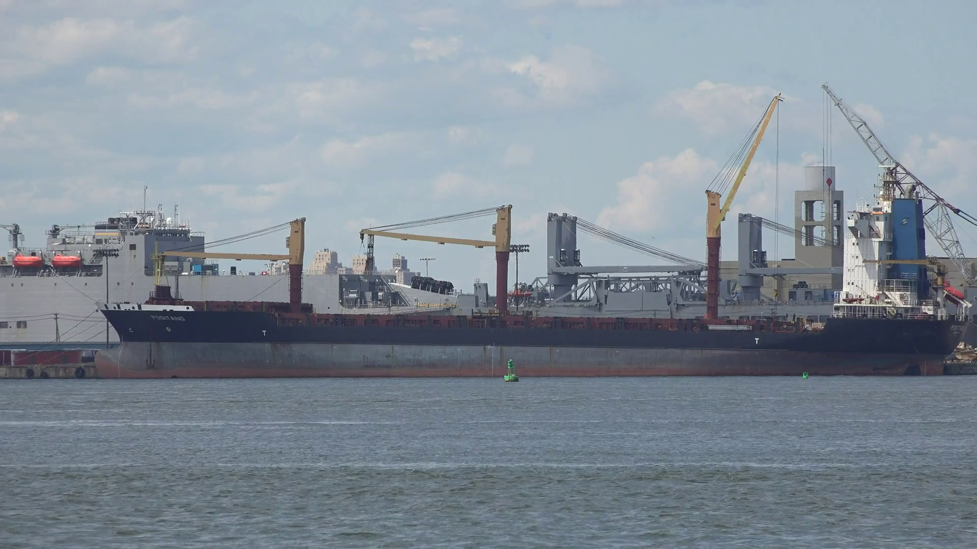 Industrial Ship In Harbor Stock Video Footage - VideoBlocks