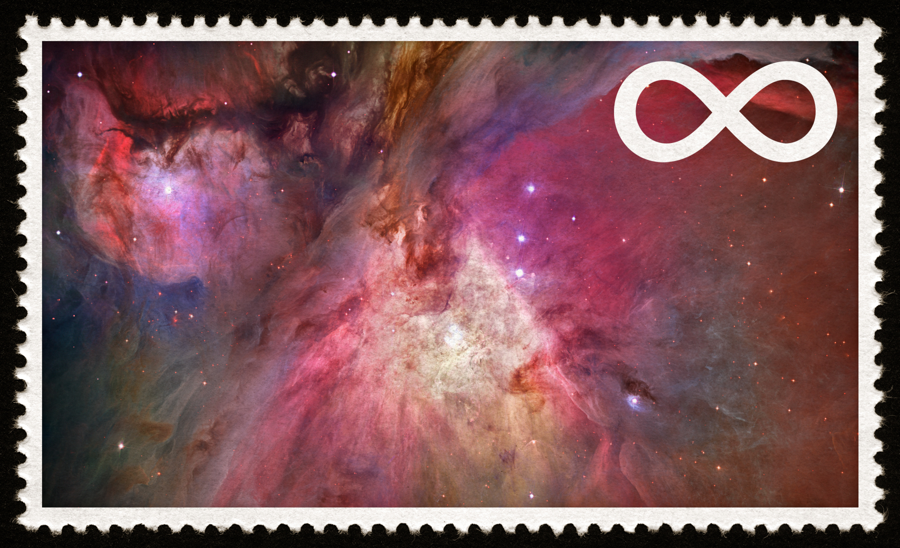 Infinite Space Stamp, Philatelic, Rectangular, Rectangle, Postmark, HQ Photo