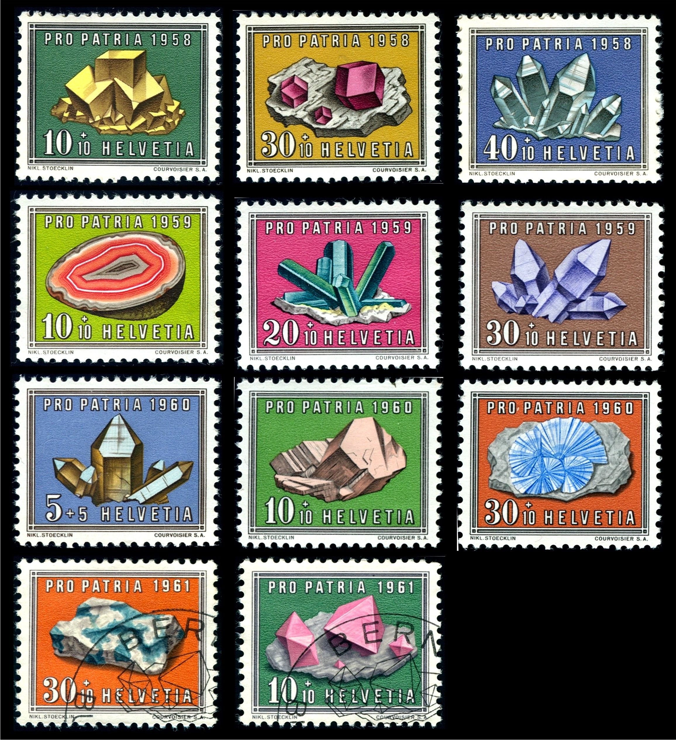 French 1986 Mineral Stamps | Visual Wonderland | Pinterest | Minerals