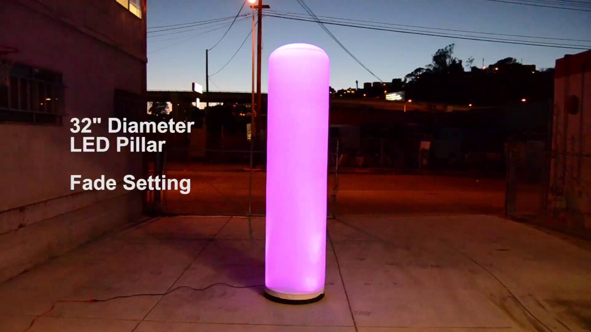 Inflatable Advertising LED Pillars by LookOurWay - YouTube