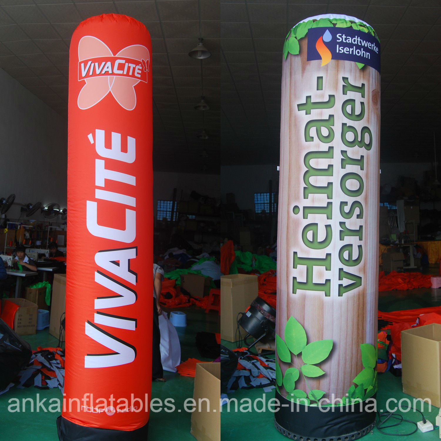 China OEM ODM Service Decorative Pillar Inflatable Tube with Quick ...