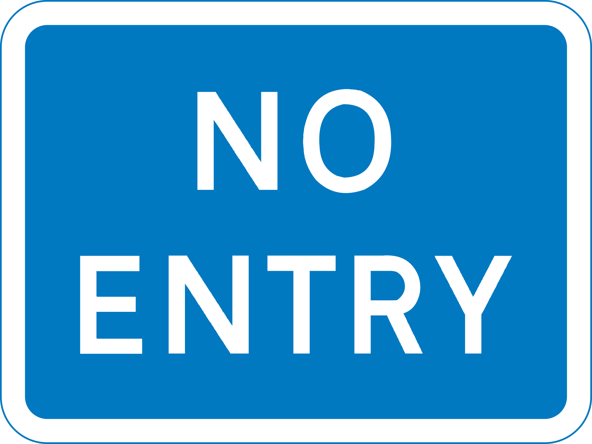File:Mauritius Road Signs - Information Sign - No Entry.svg ...