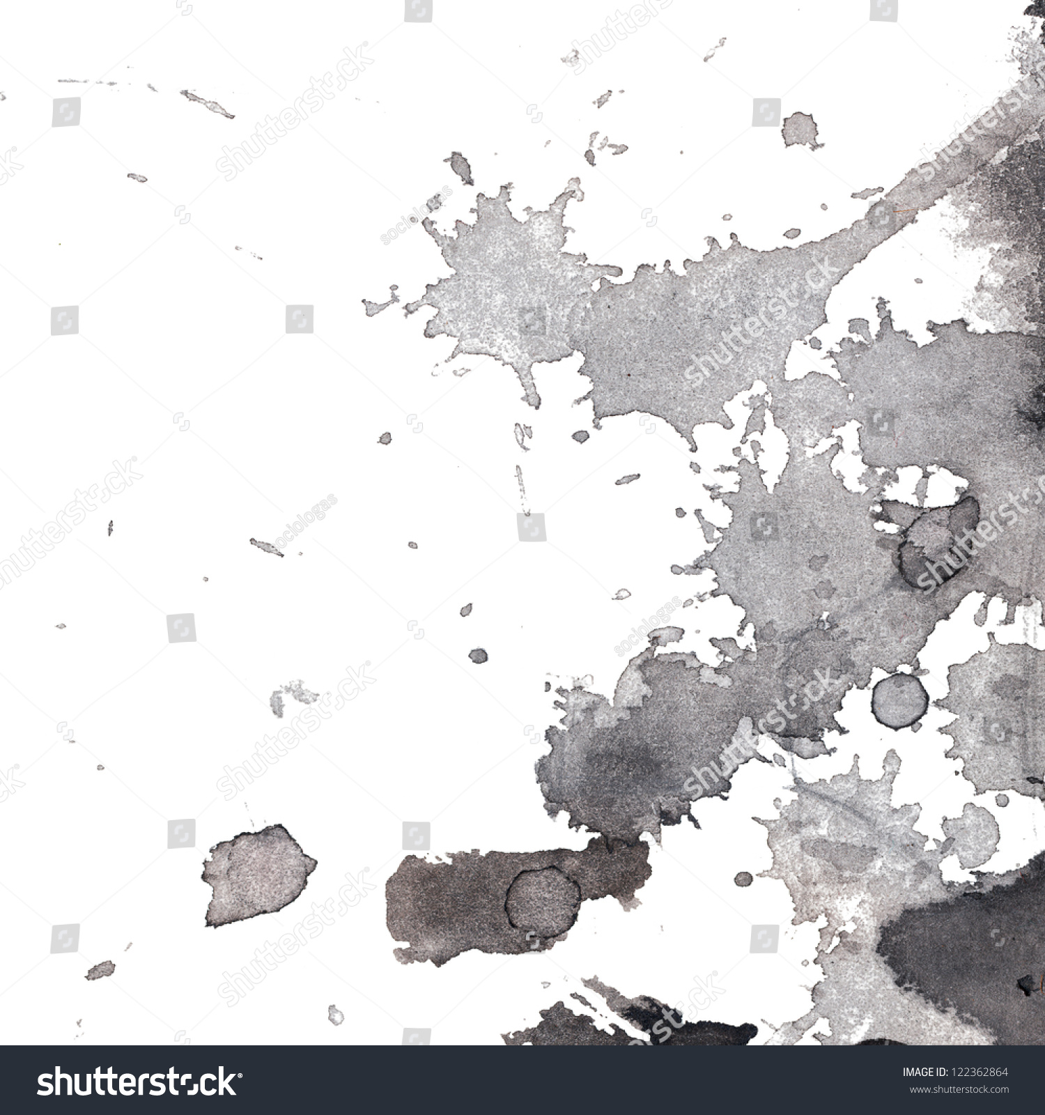 Abstract Painted Grunge Background Ink Texture Stock Illustration ...