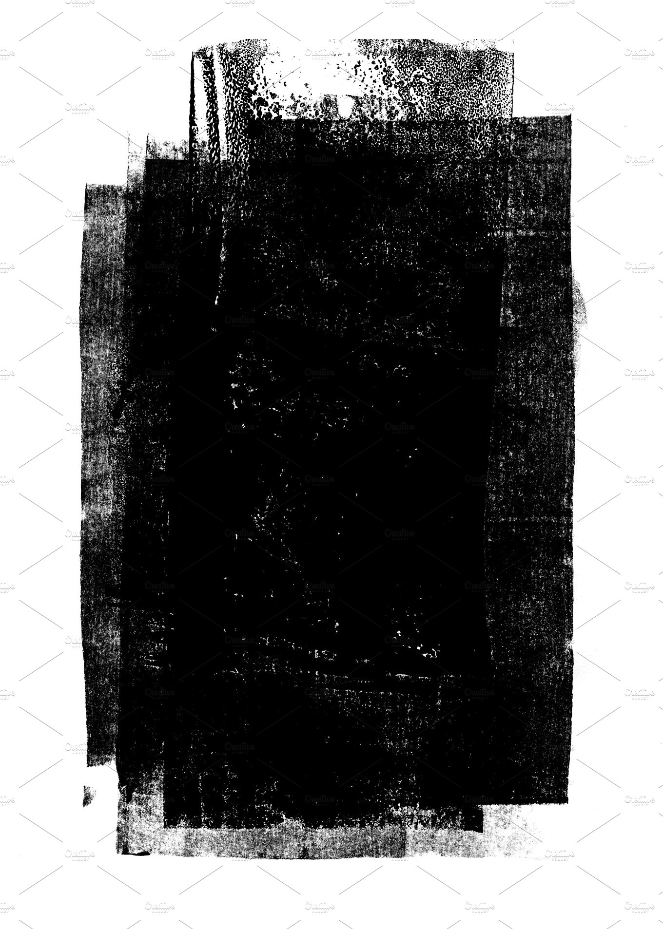 Black rolled ink texture ~ Abstract Photos ~ Creative Market
