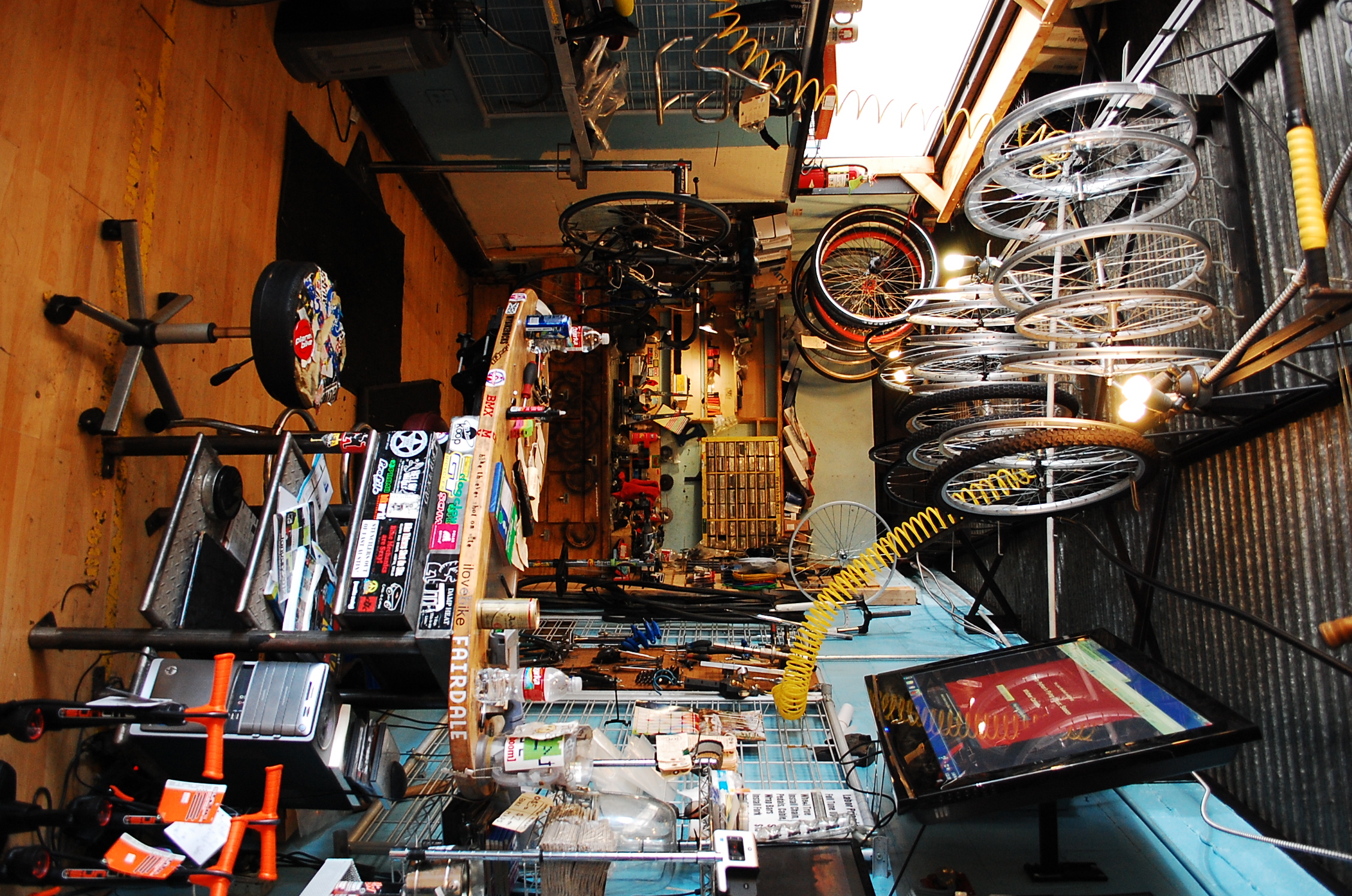 Inside a bike shop photo