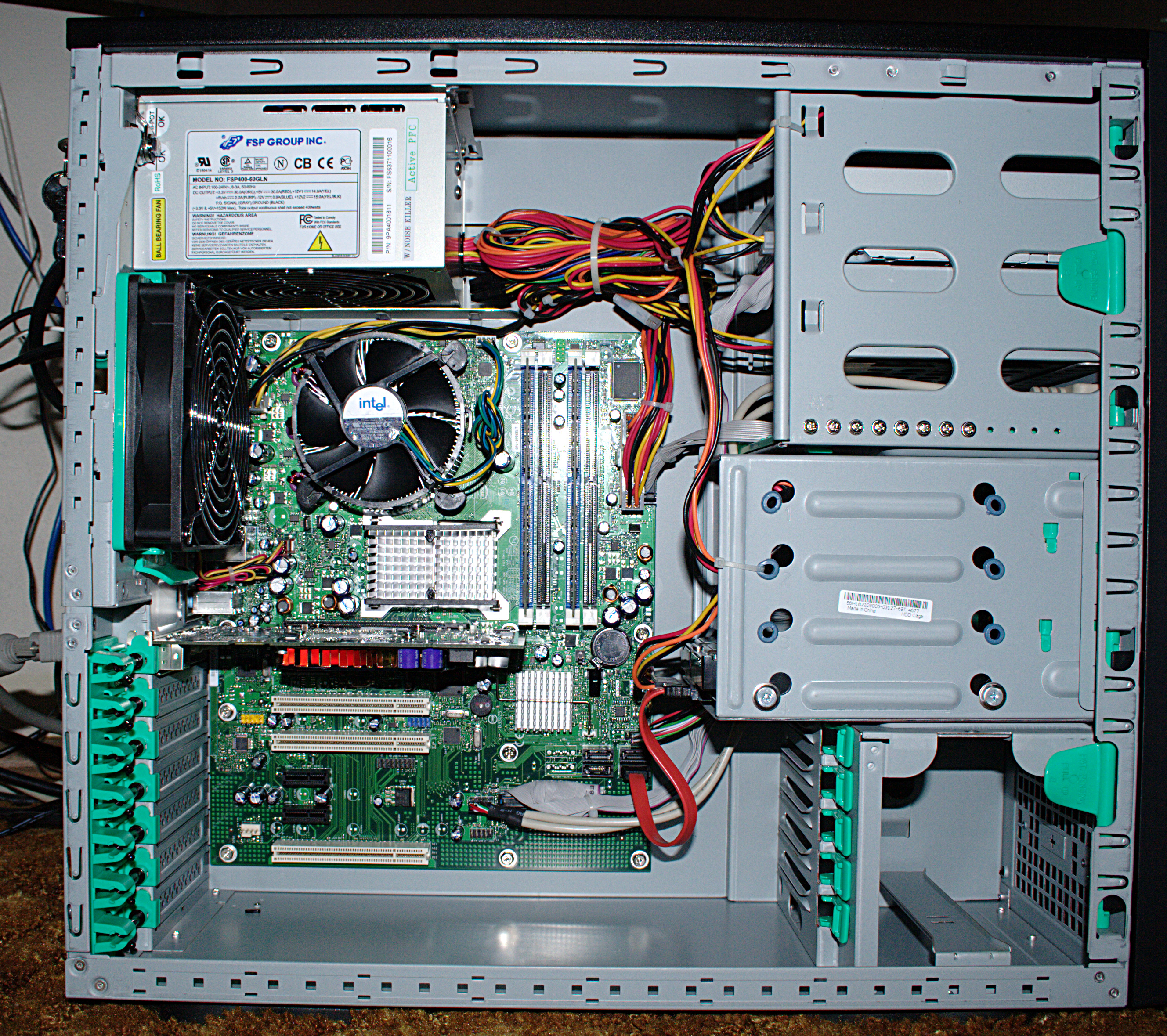 Inside a computer photo