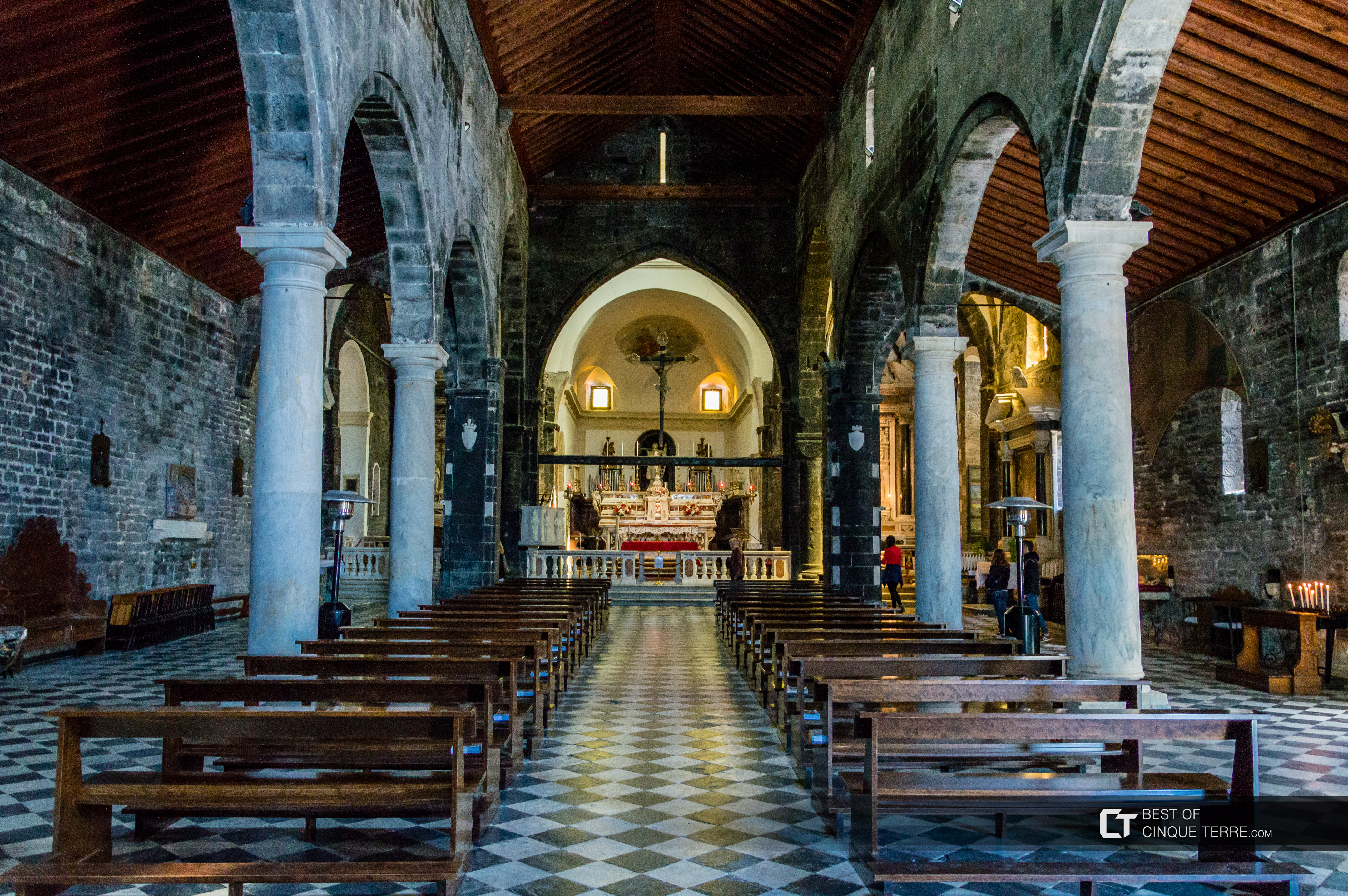 Portovenere. Inside the church of Saint Peter