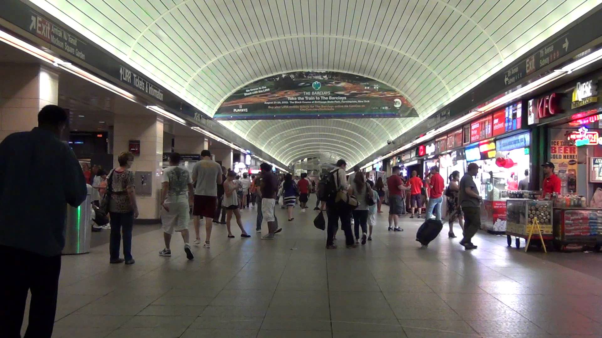 inside penn station new york - YouTube