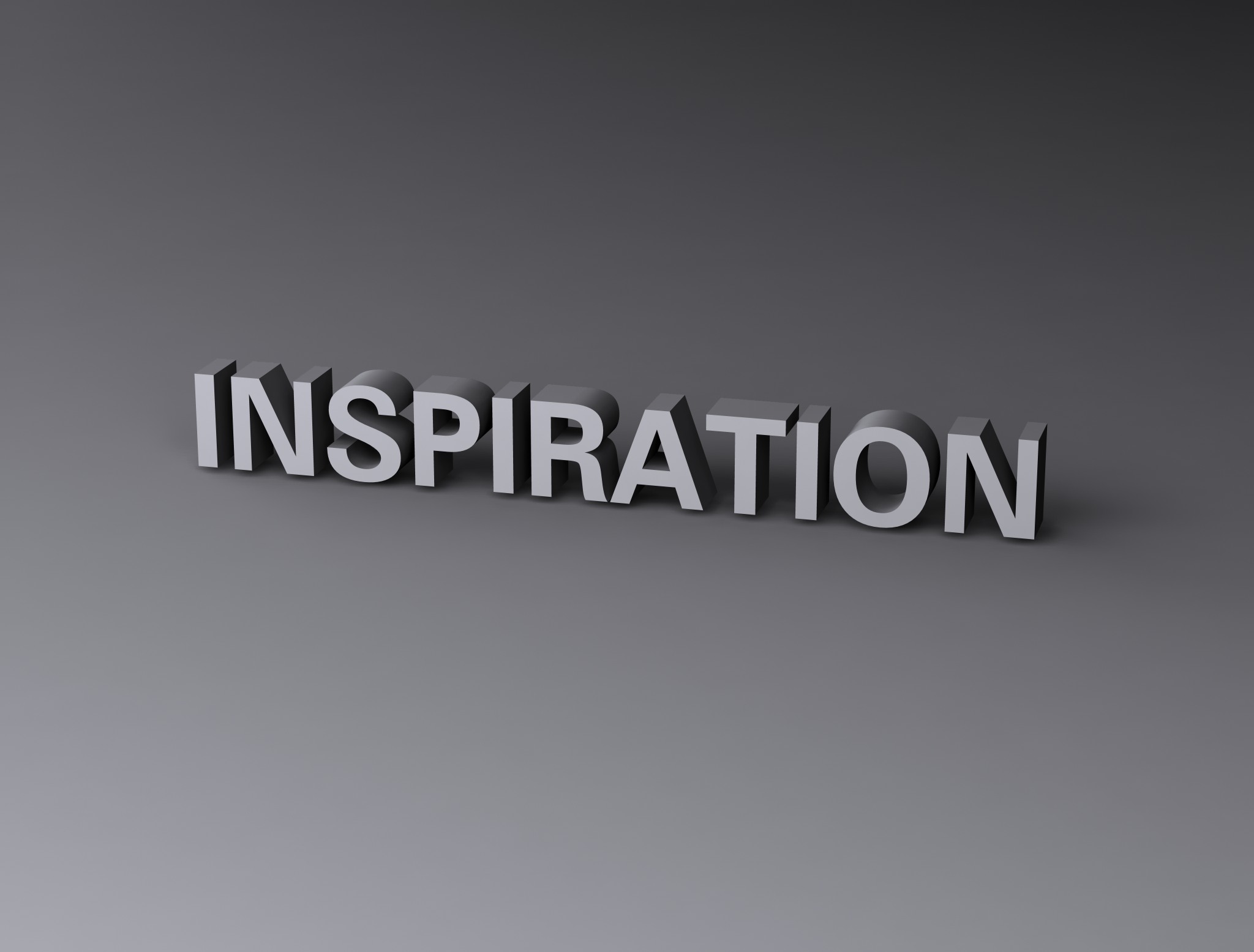 Inspiration, 3d, Render, Text, Typography, HQ Photo