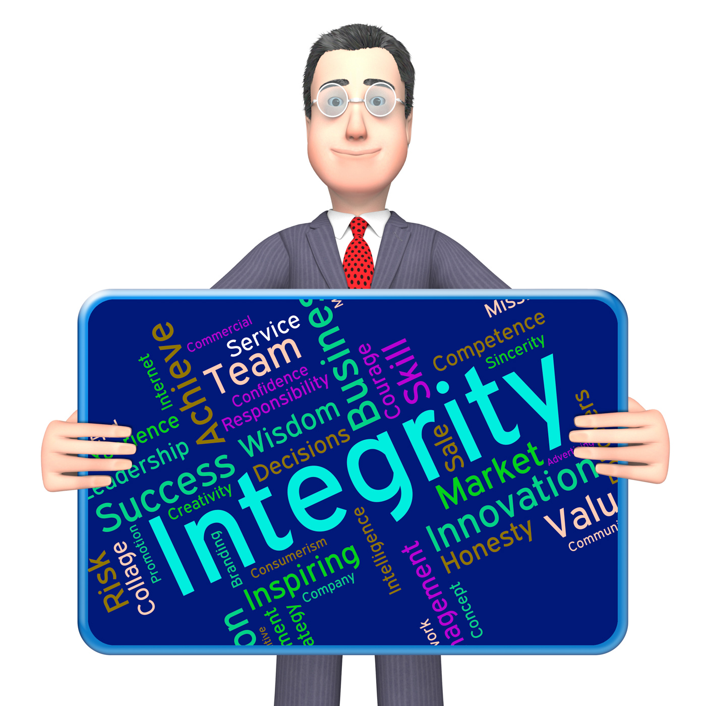 Integrity words means sincerity decency and righteousness photo