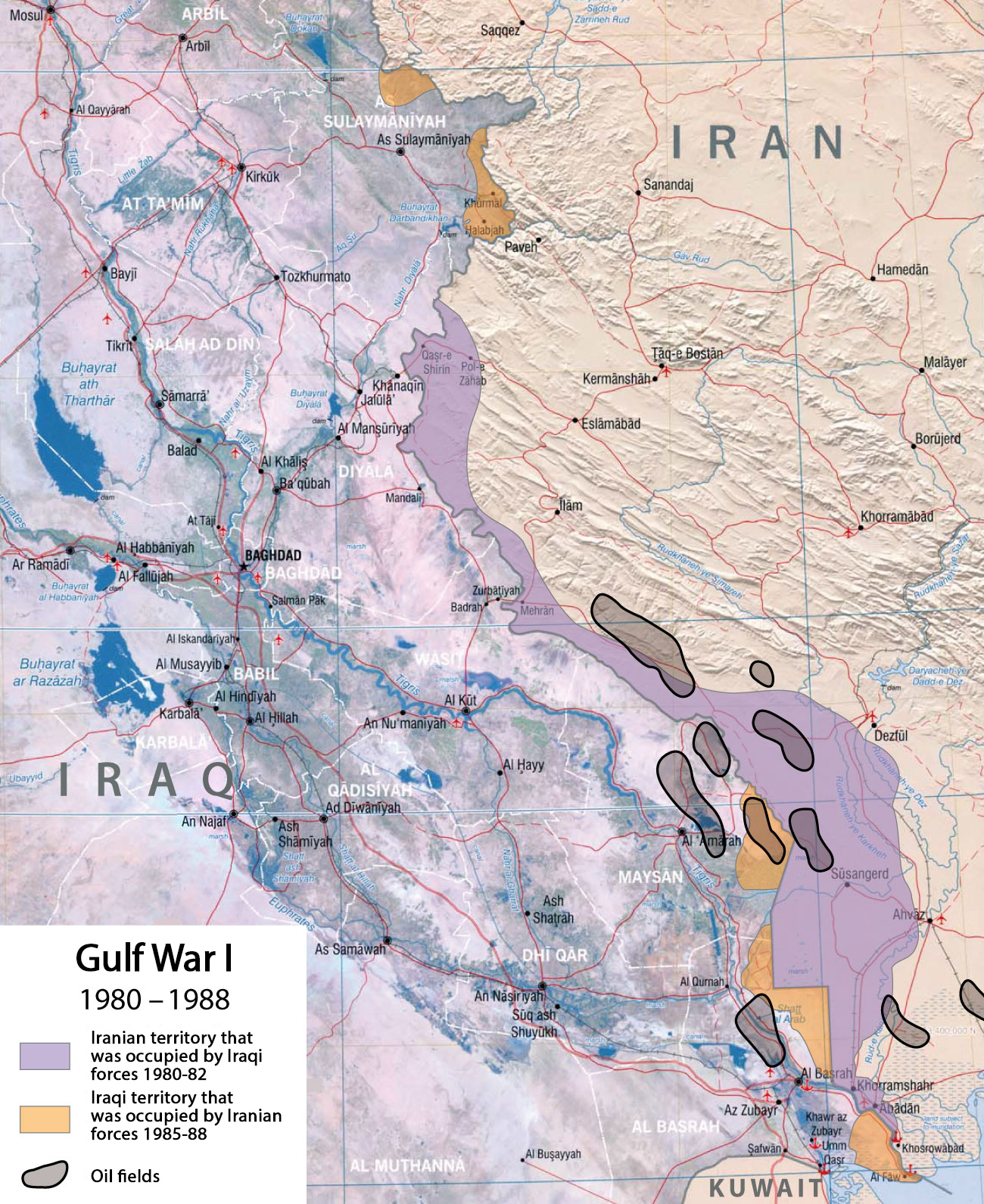 File:Map of the frontlines in the Iran-Iraq War.jpg - Wikimedia Commons