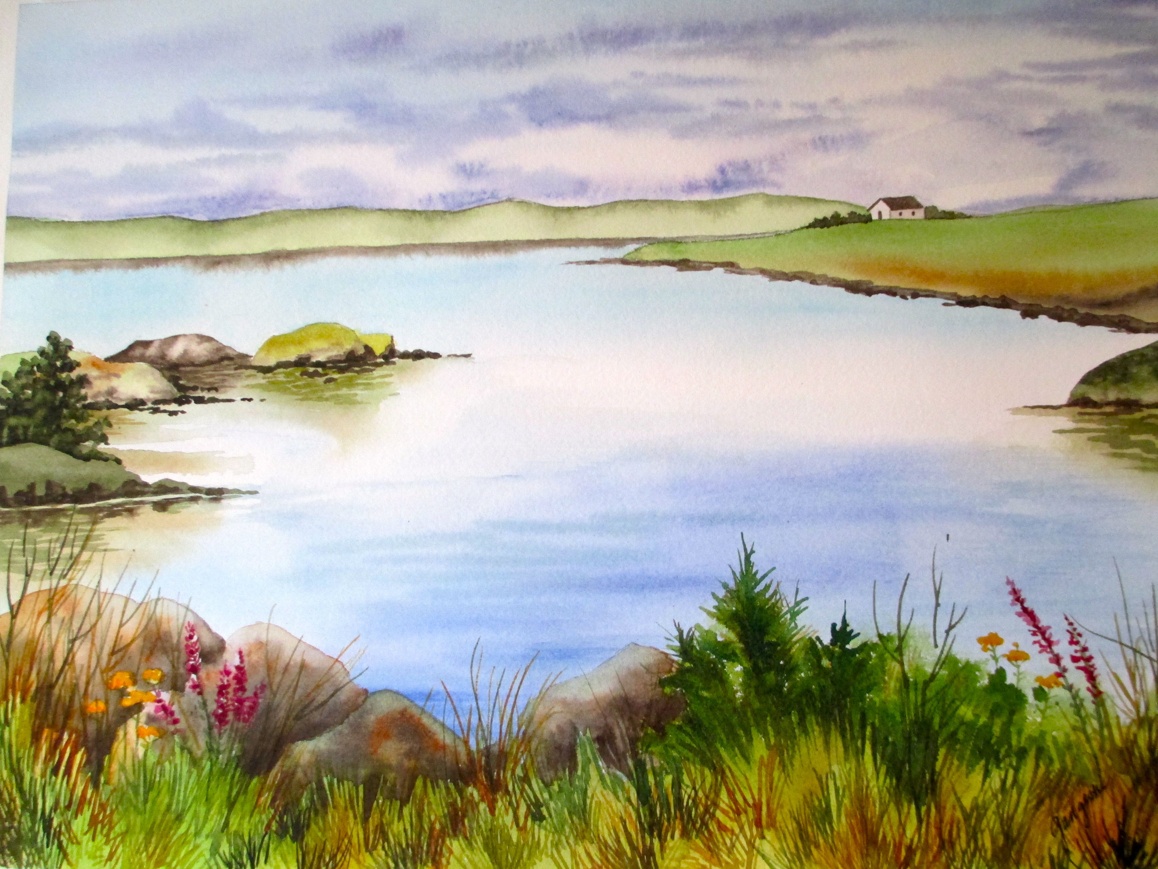Irish Cove by Carol Gangemi | Landscape Paintings | Pinterest | Cove ...