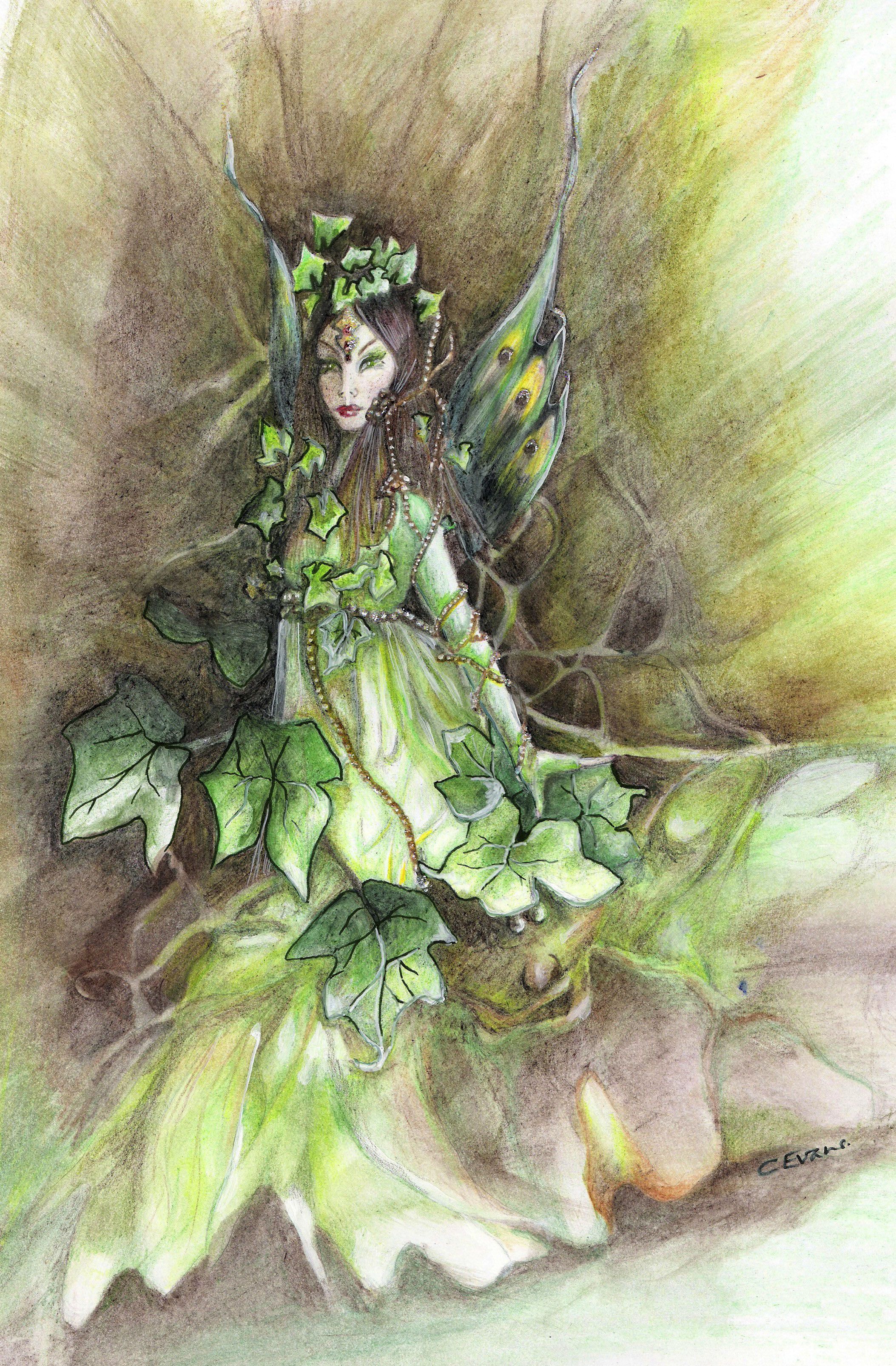 Title: Irish Ivy Fae, by artist, Caroline Evans | Fairies ...