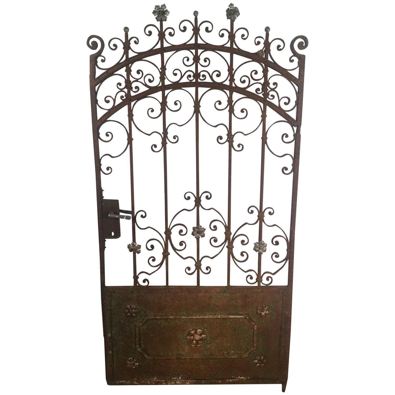 Decorative Iron Gate For Sale at 1stdibs