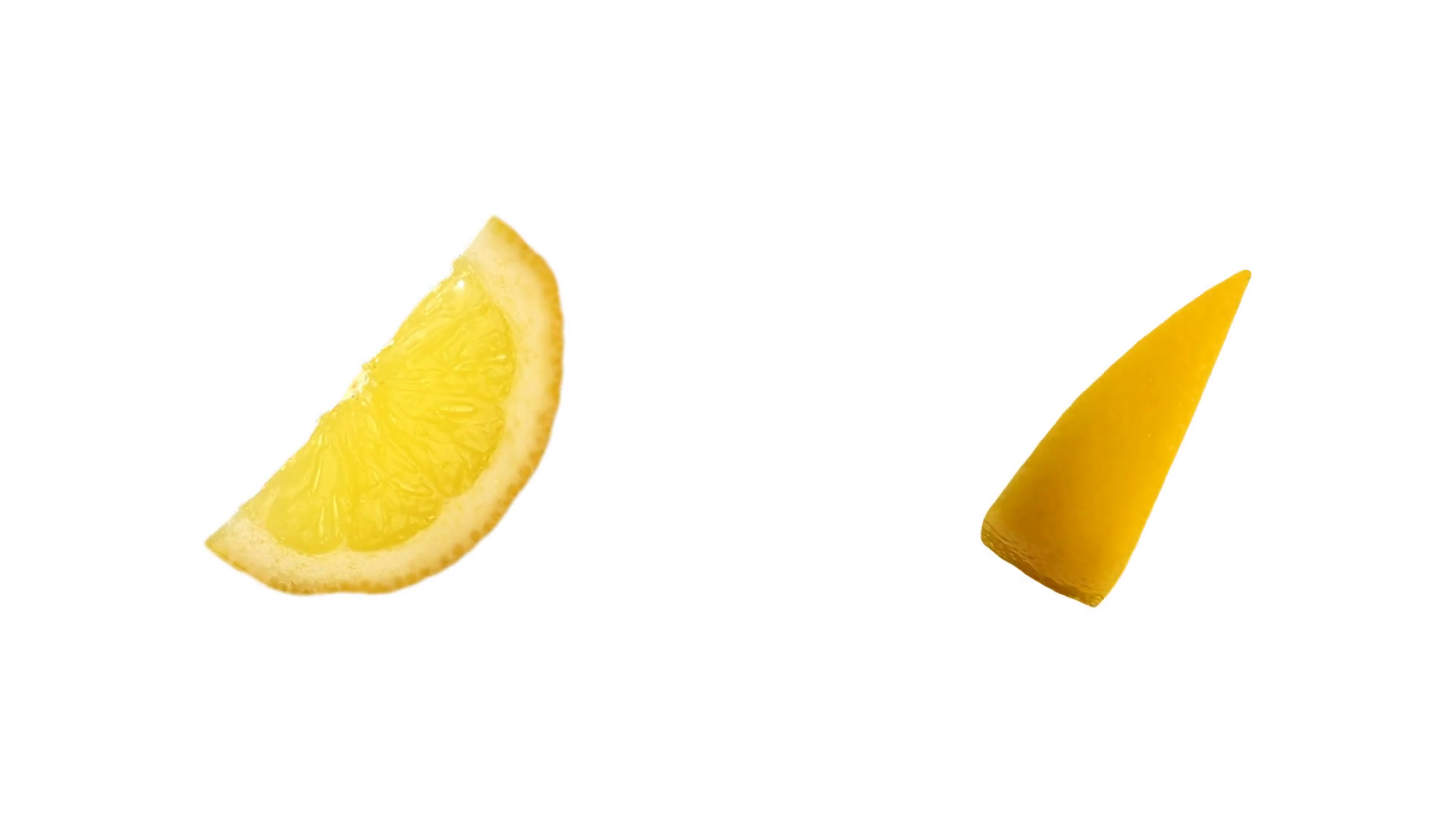 Lemons on a white background. Isolated, loopable Stock Video Footage ...