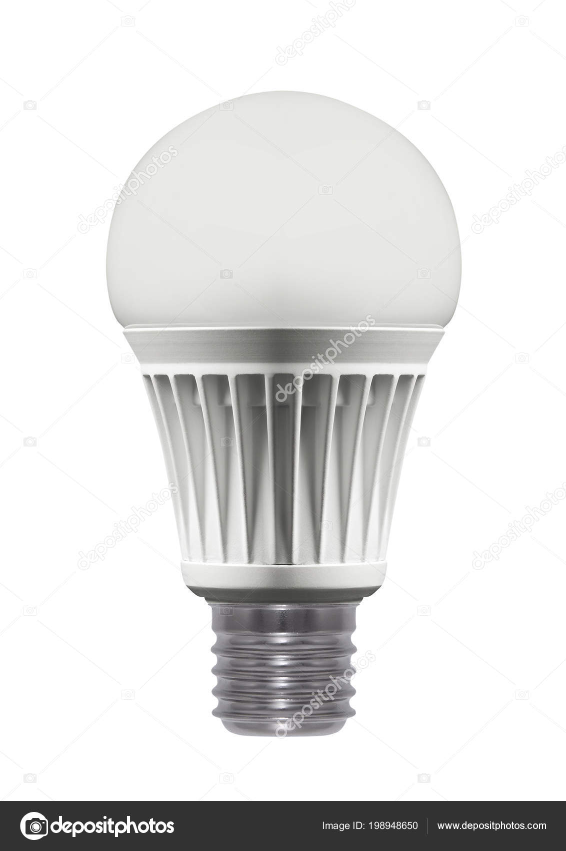 Light Bulb Isolated White Background Close — Stock Photo ...