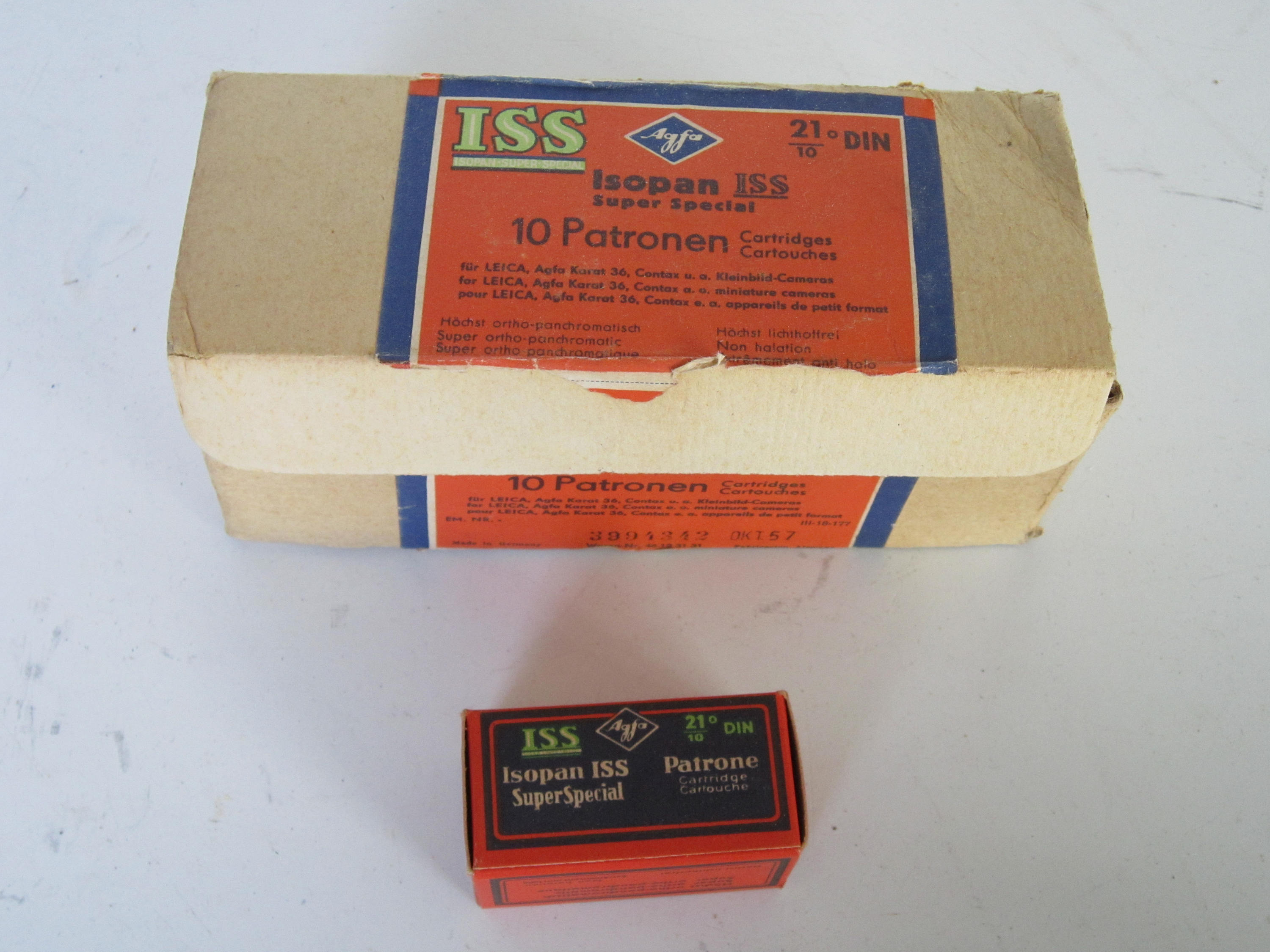 1 Roll of AGFA Isopan ISS 35mm film from 1957 black and white from ...