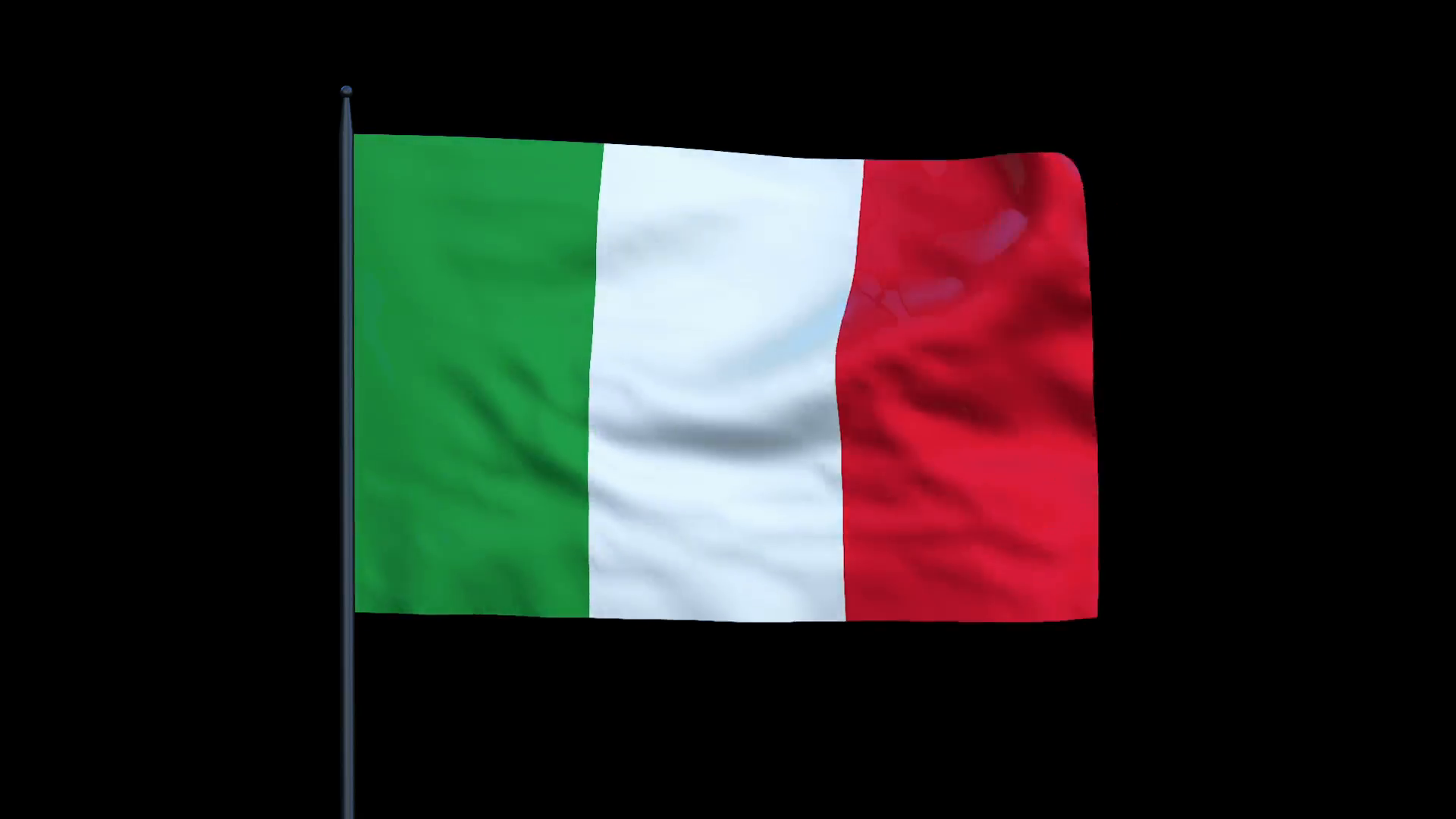 Italy Flag Waving, Seamless Loop Stock Video Footage - Videoblocks