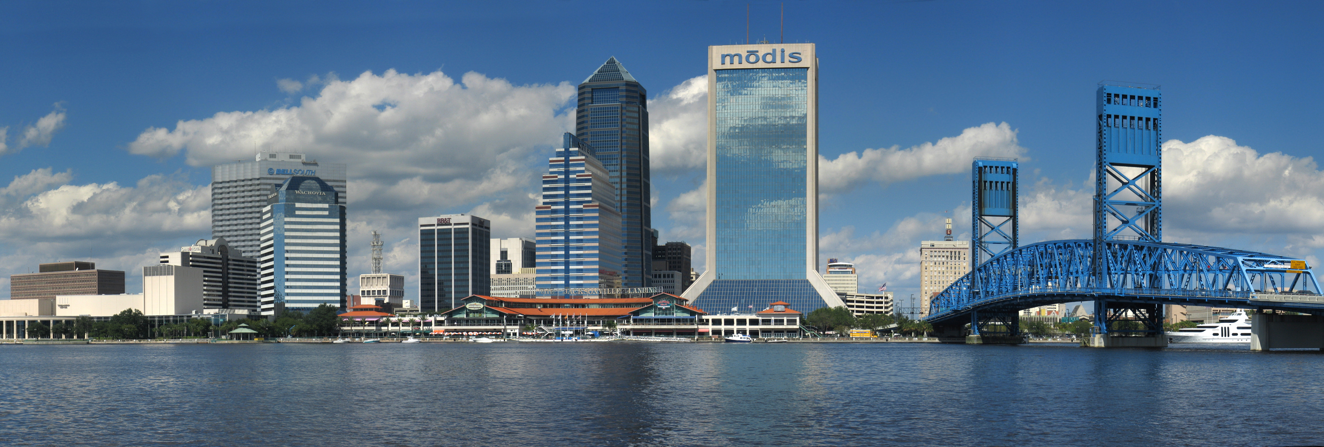 Free photo: Jacksonville Florida Skyline Buildings City Florida