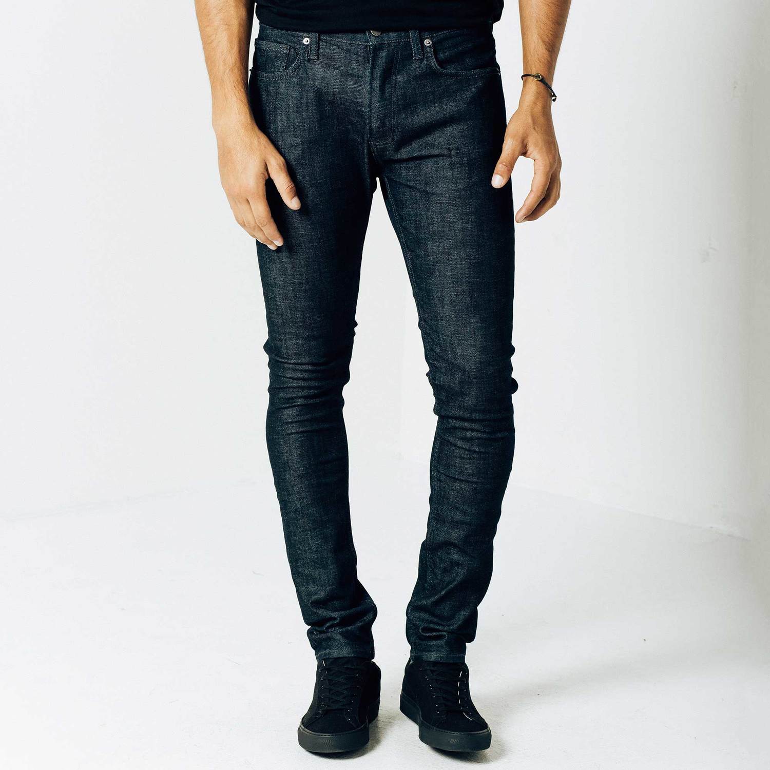 Mens Skinny Jeans In Dark Wash Resin $75 | DSTLD
