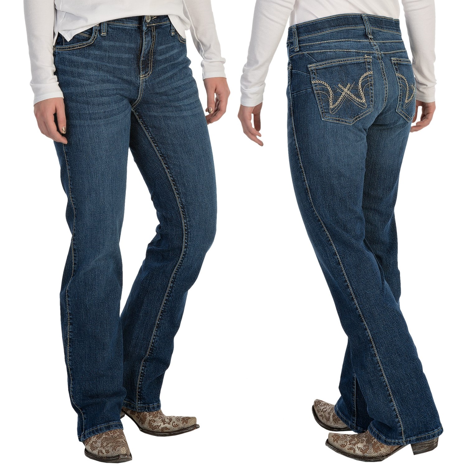 Wrangler Q-Baby Booty Up Jeans (For Women) - Save 48%
