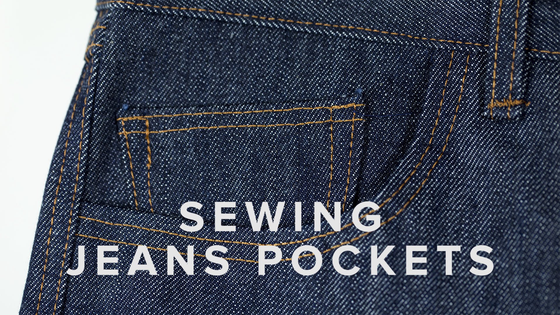 Sewing for Beginners - Jeans Pockets - YouTube