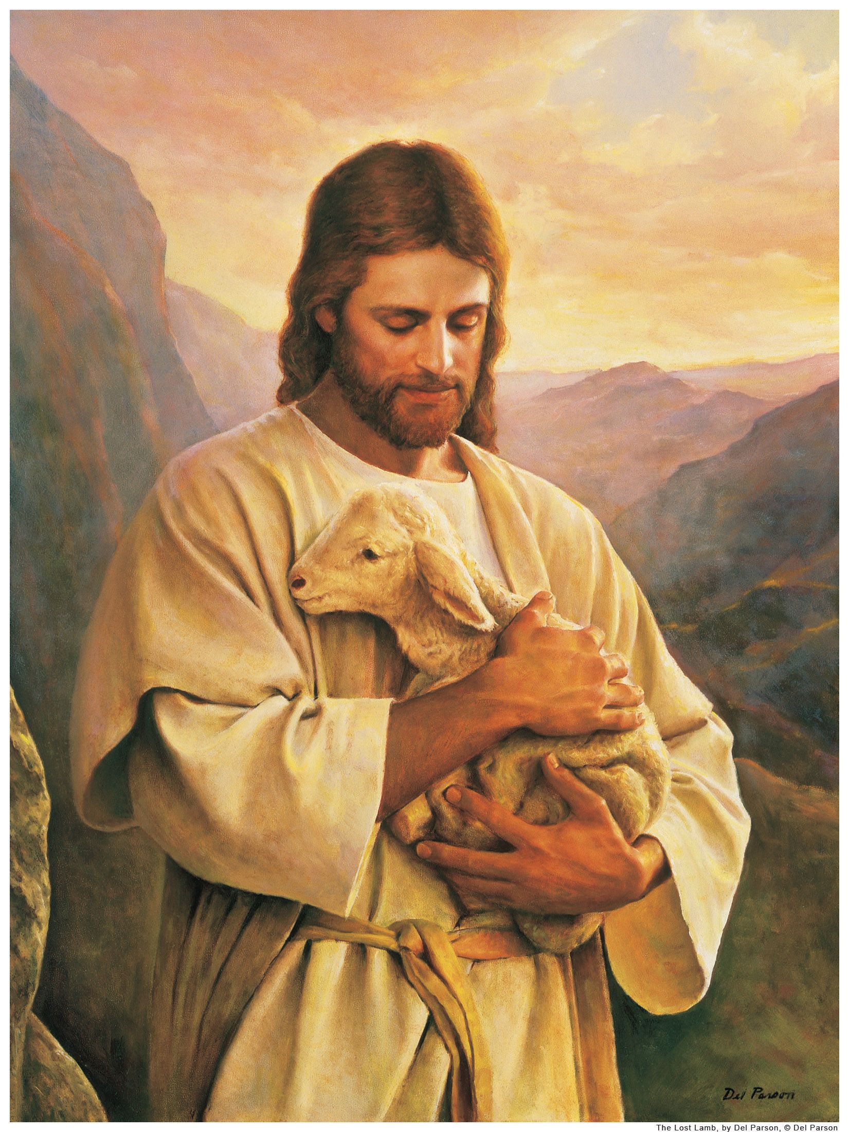 jesus pictures | Jesus Christ cradling a lamb | Jesus Is The Lover ...