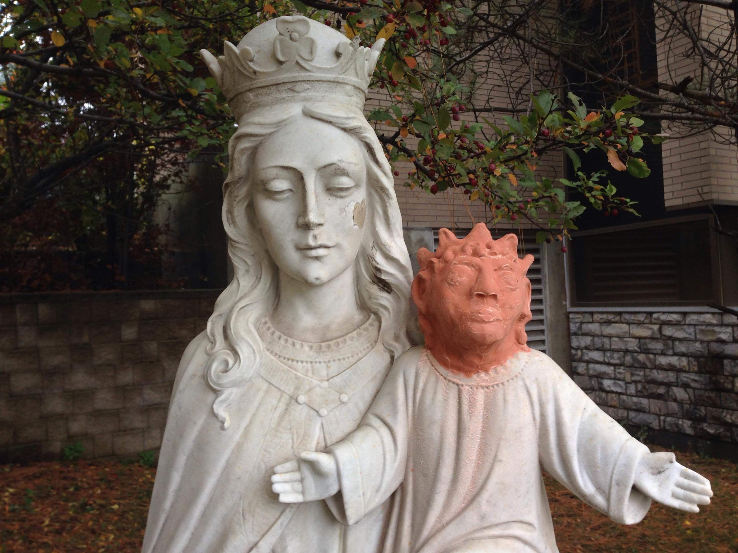 New Head For Jesus Statue That Prompted Double Takes Is Gone | KUOW ...