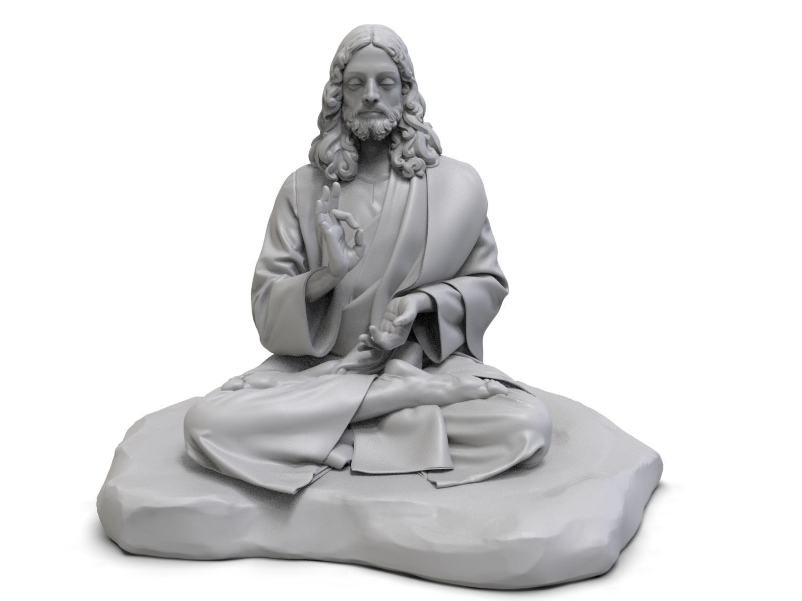 Jesus Buddha 3D printable model | CGTrader
