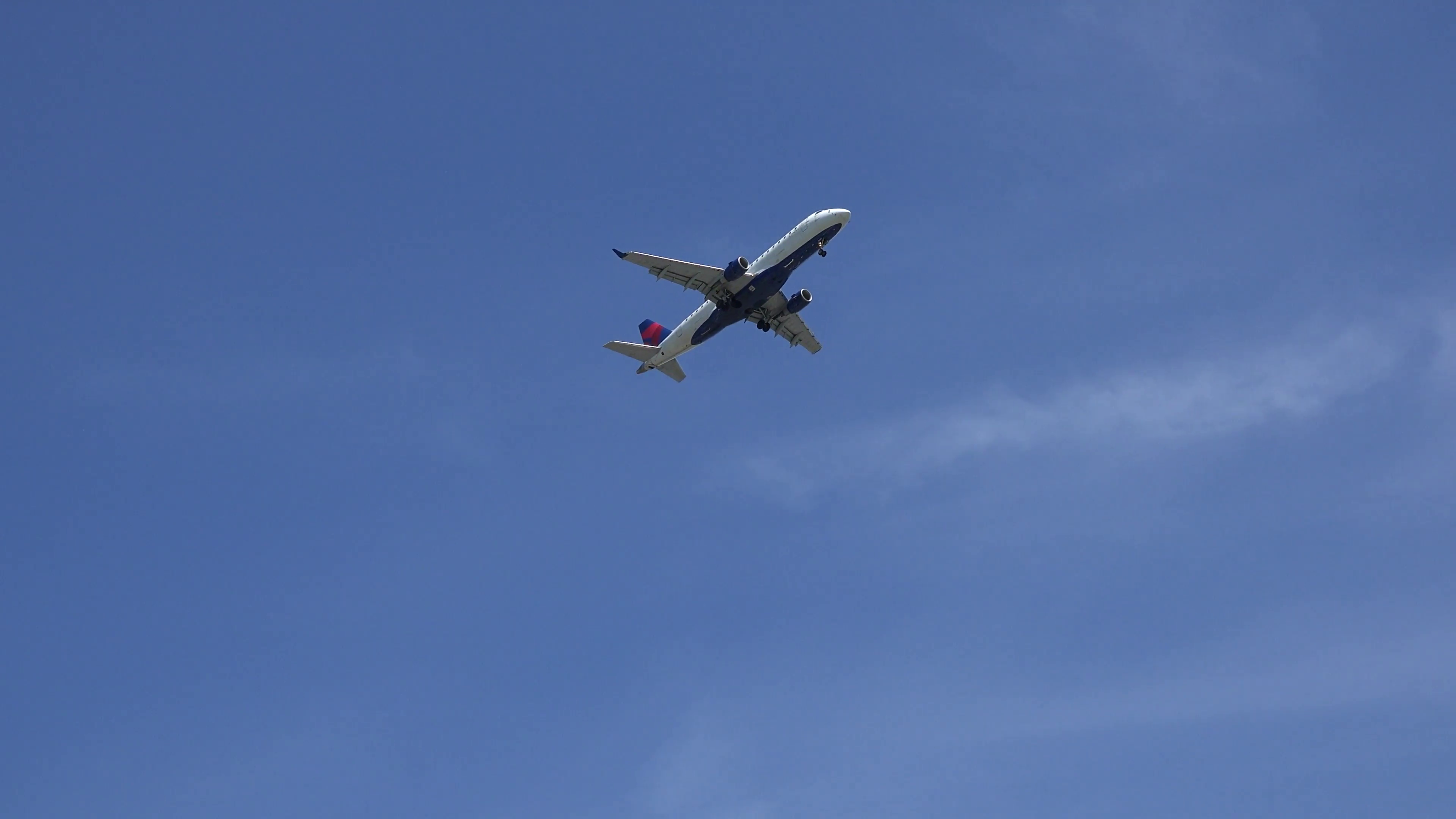 Passenger Jet Flying Overhead Stock Video Footage - VideoBlocks