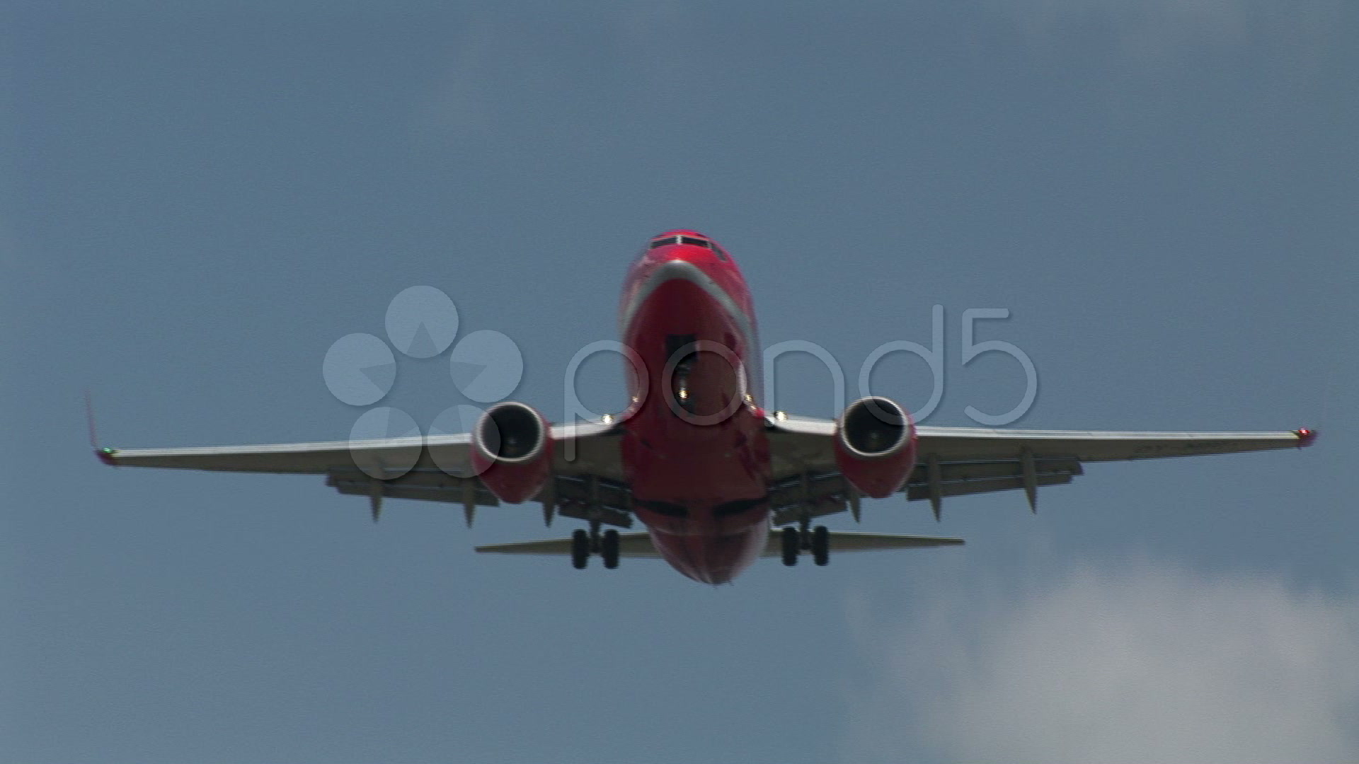 A jetliner landing ~ HD & 4K Stock Footage #267938 | Pond5