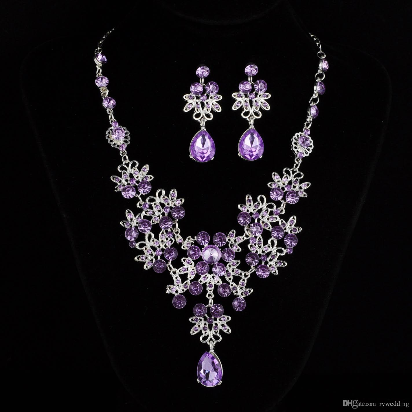 Luxury Crystal Rhinestone Necklace Jewelery Accessories Bridal ...