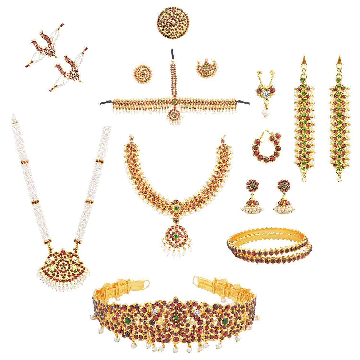 Amazon.com: Khushi Purchase Women's Bharatanatyam Full Set (10 Items ...
