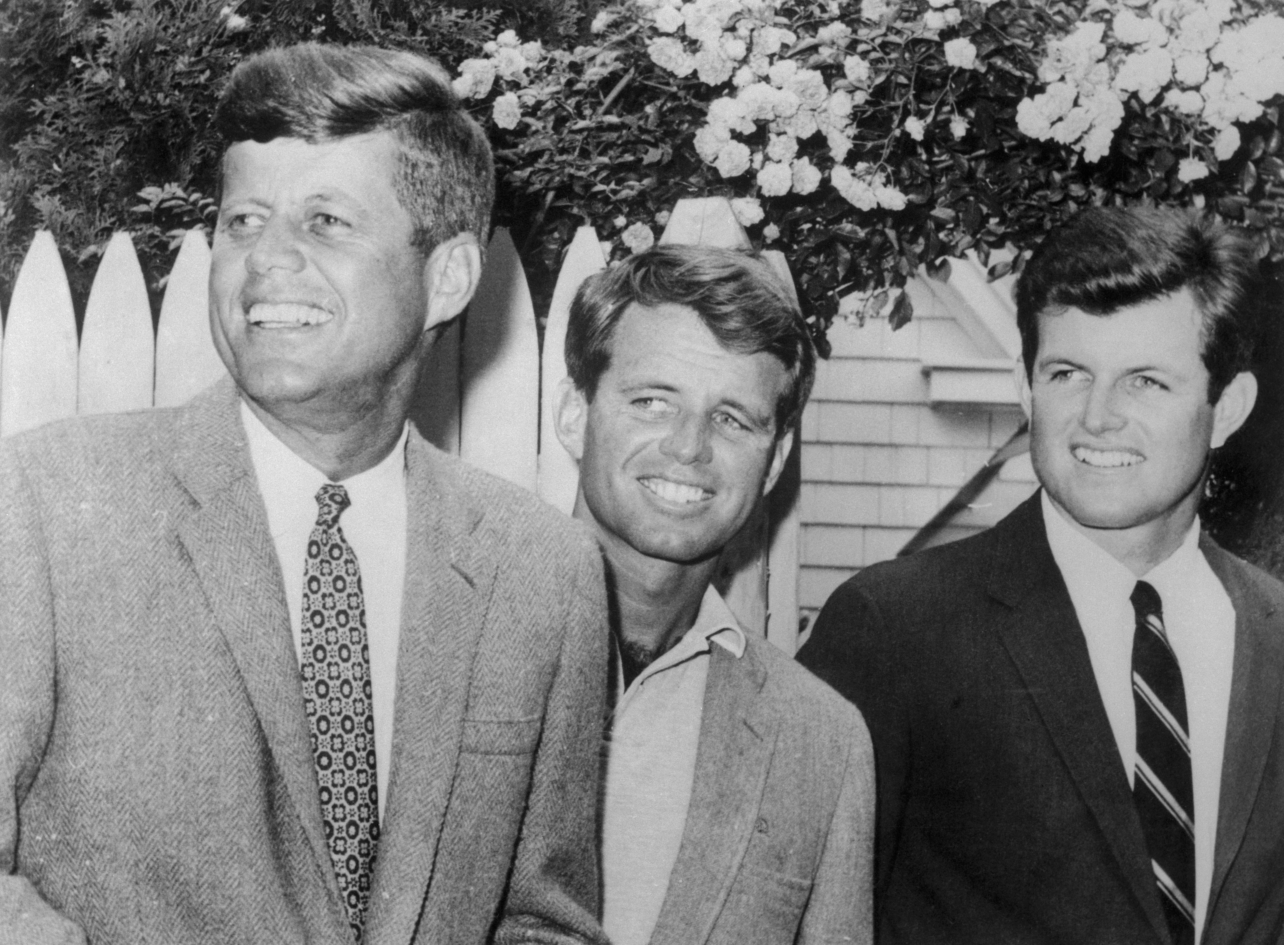 presidential-candidate-john-f-kennedy-standing-with-his-brothers ...