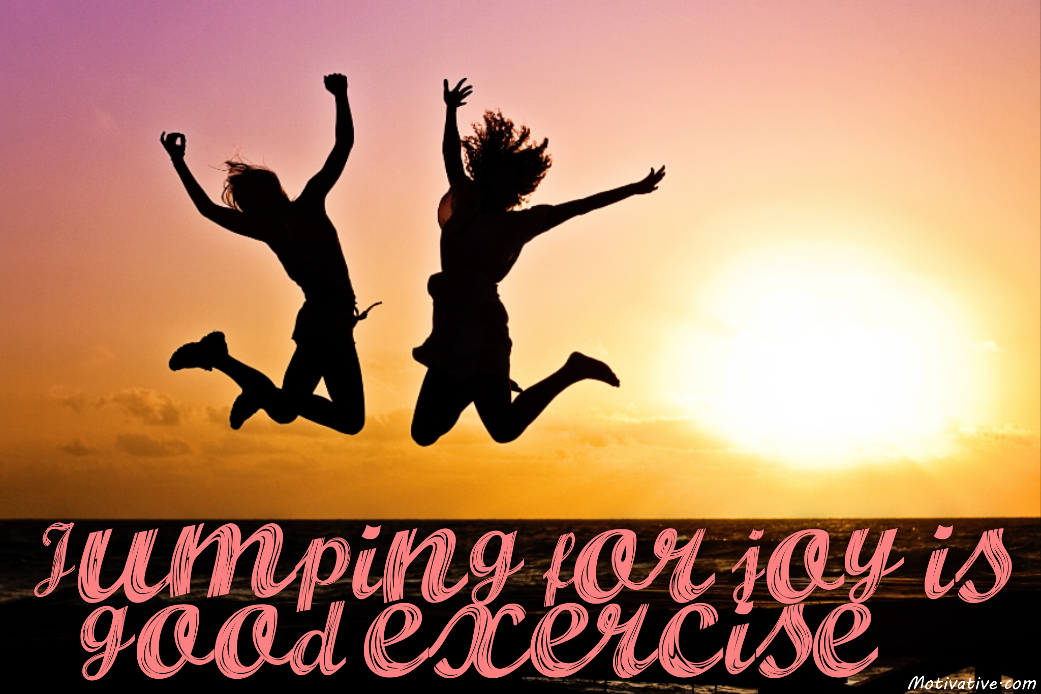 Jumping for joy is good exercise. | Motivative! Motivational ...