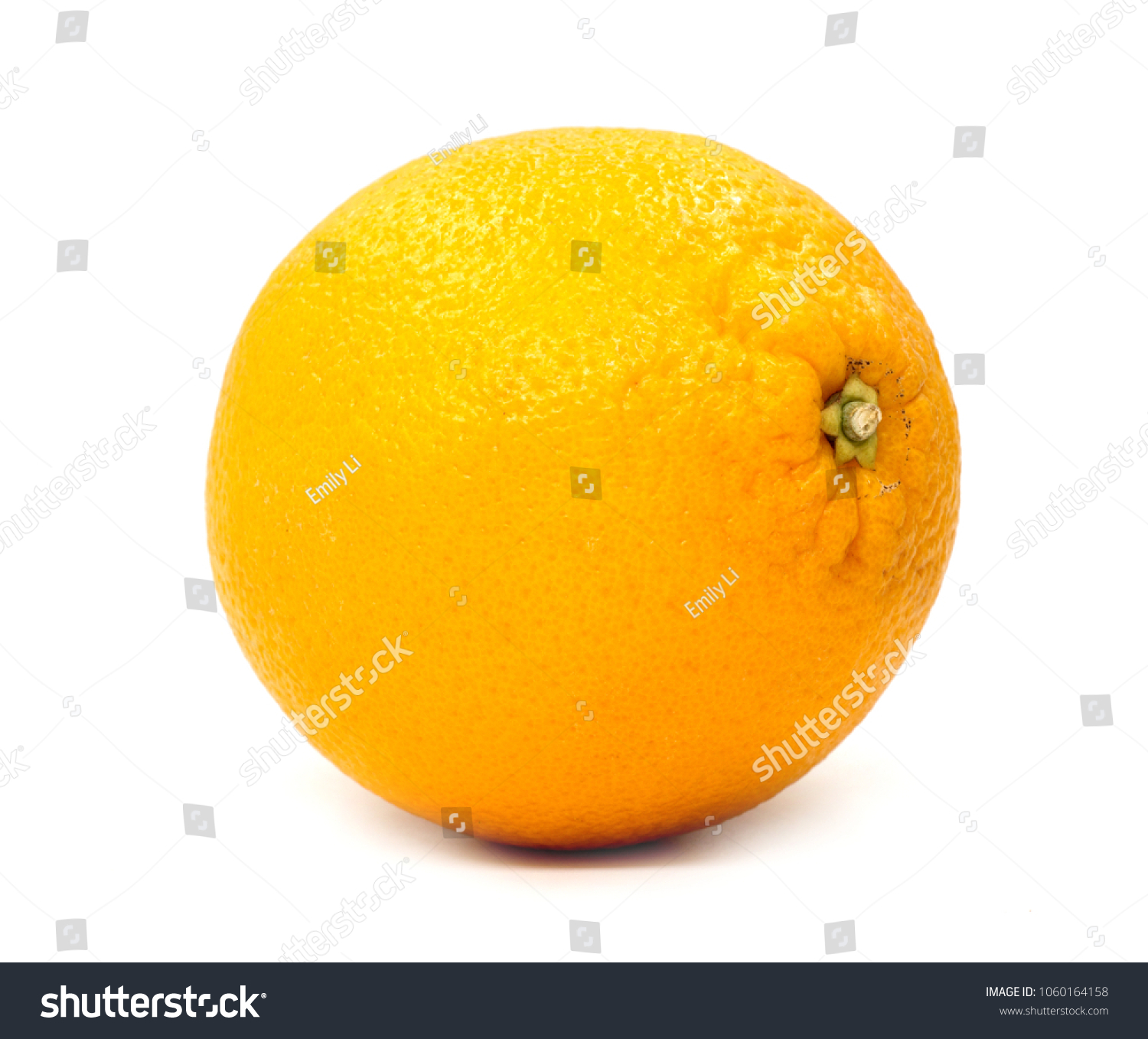 Juicy Fresh Orange Isolated On White Stock Photo (Royalty Free ...