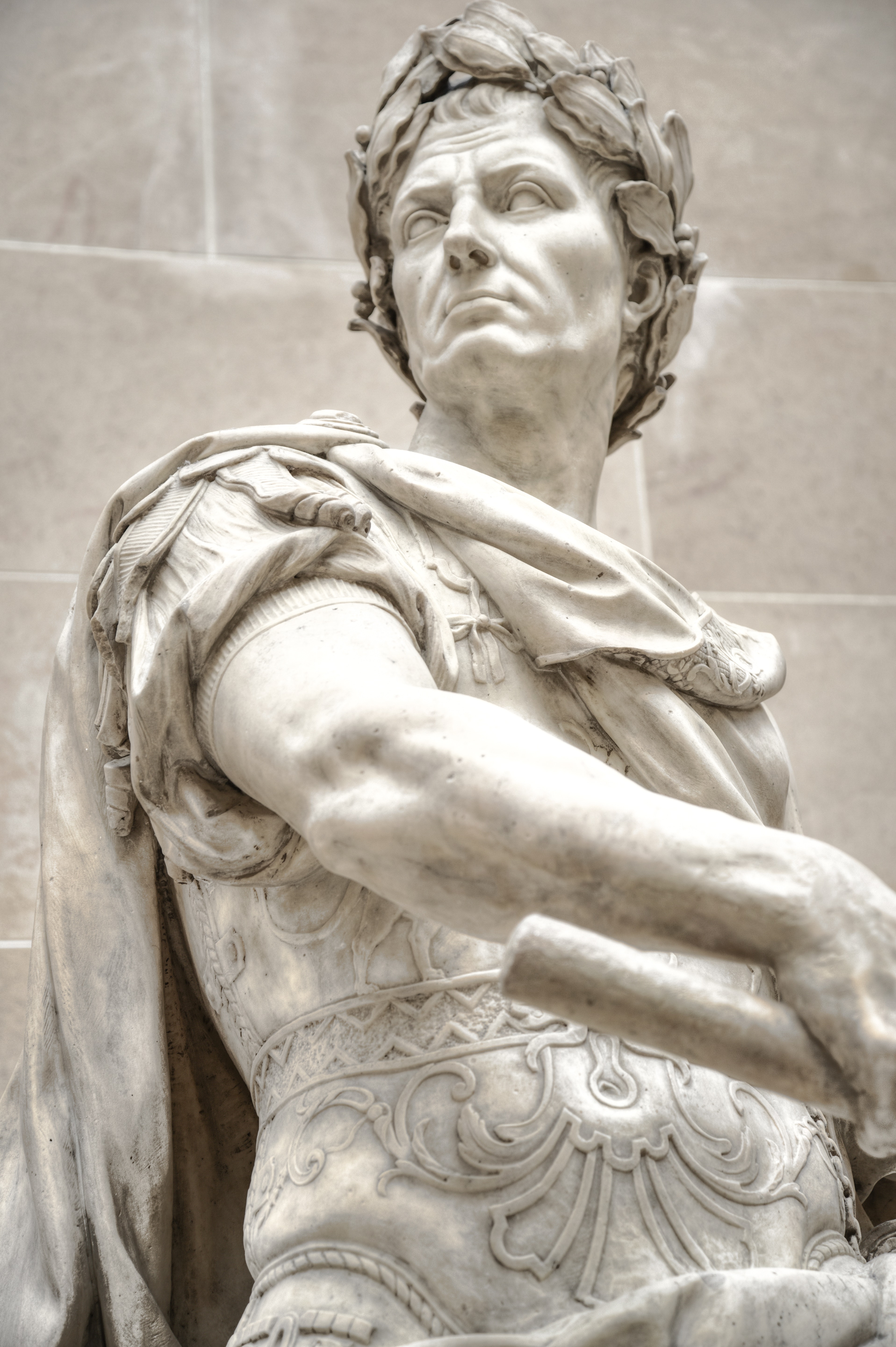 Julius caesar marble statue photo