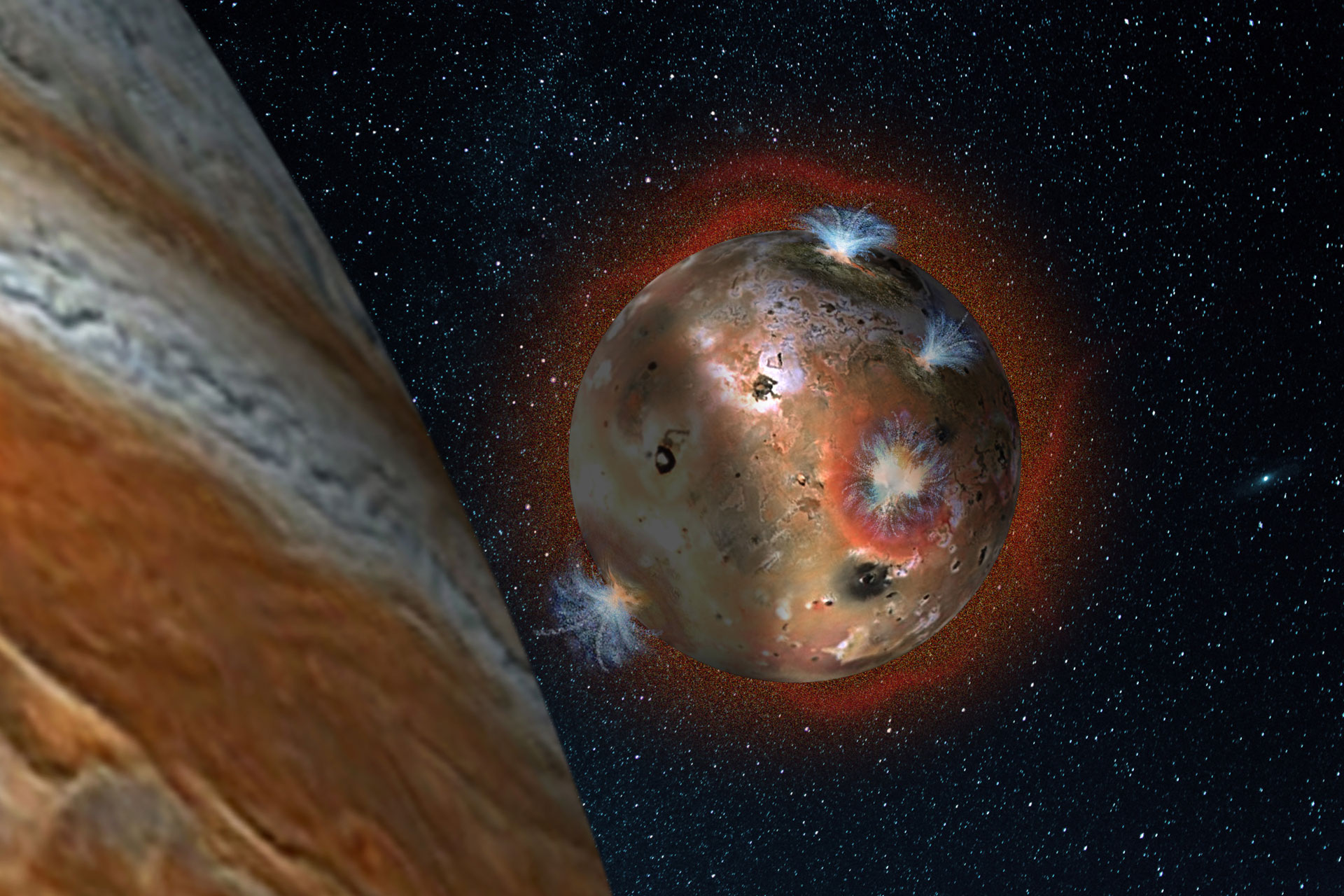 Astronomers Reveal Fluctuating Atmosphere of Jupiter's Volcanic Moon Io