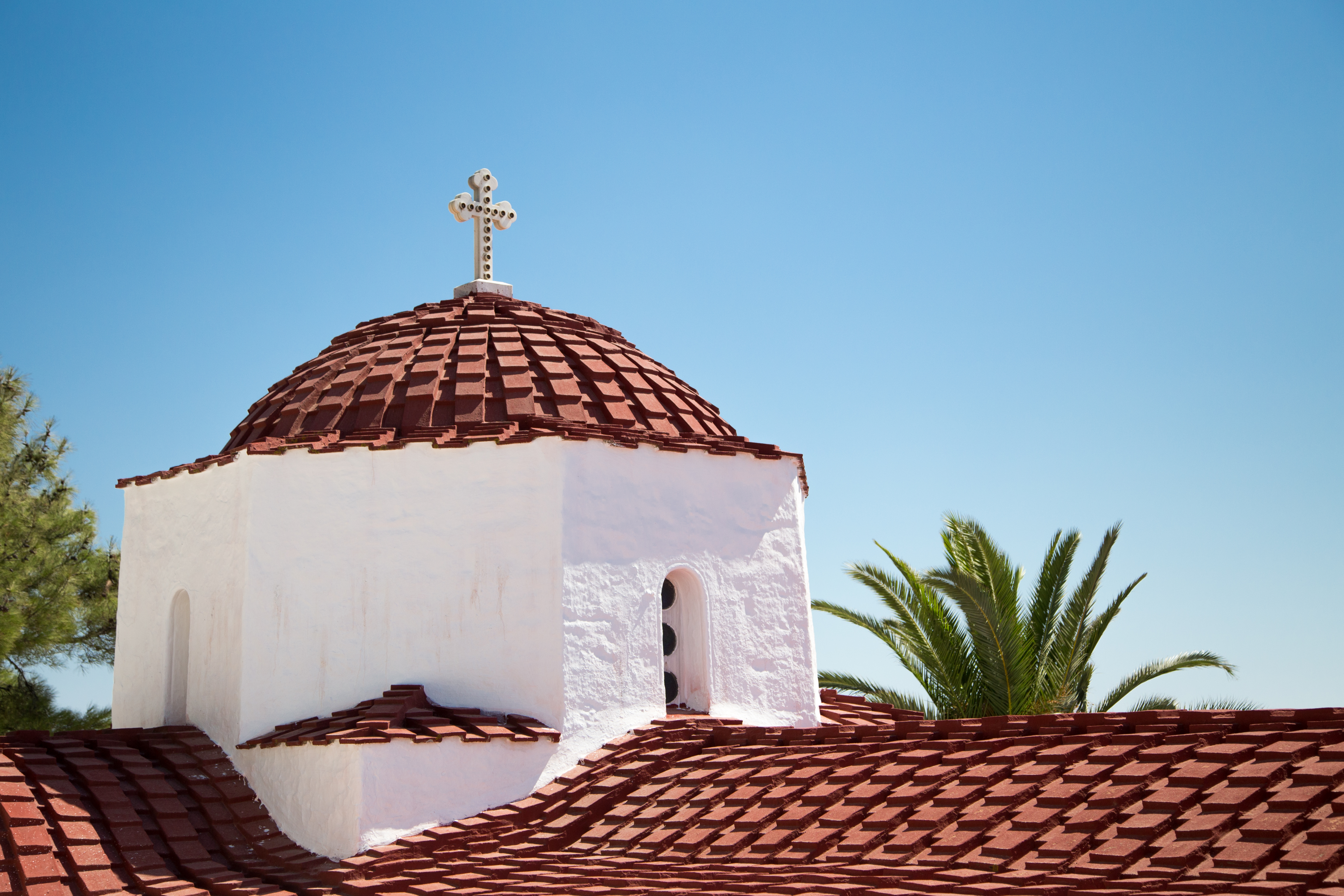 Just another church, 6D, Greek, Roof, Patmos, HQ Photo