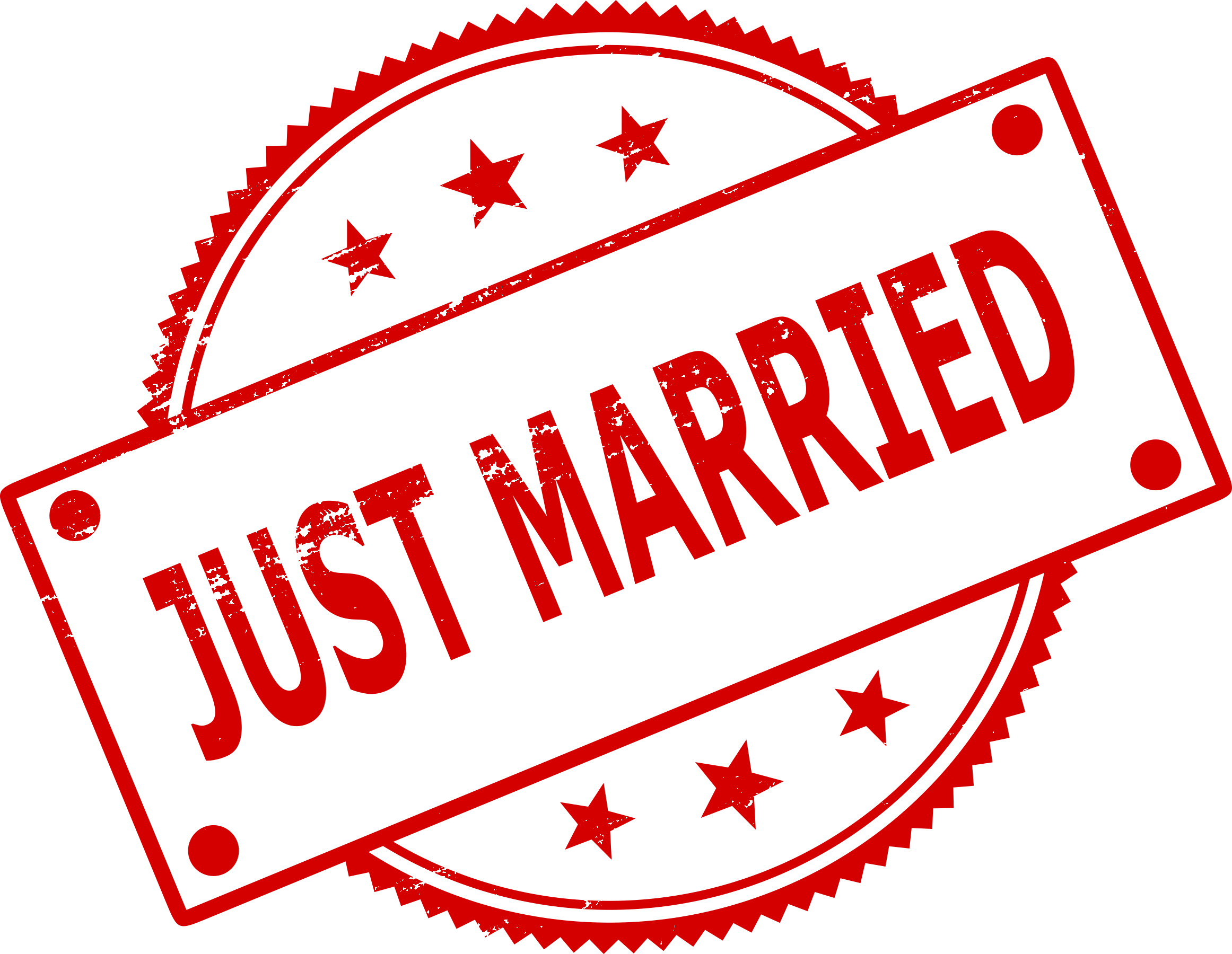 4 Just Married Stamp (PNG Transparent) | OnlyGFX.com