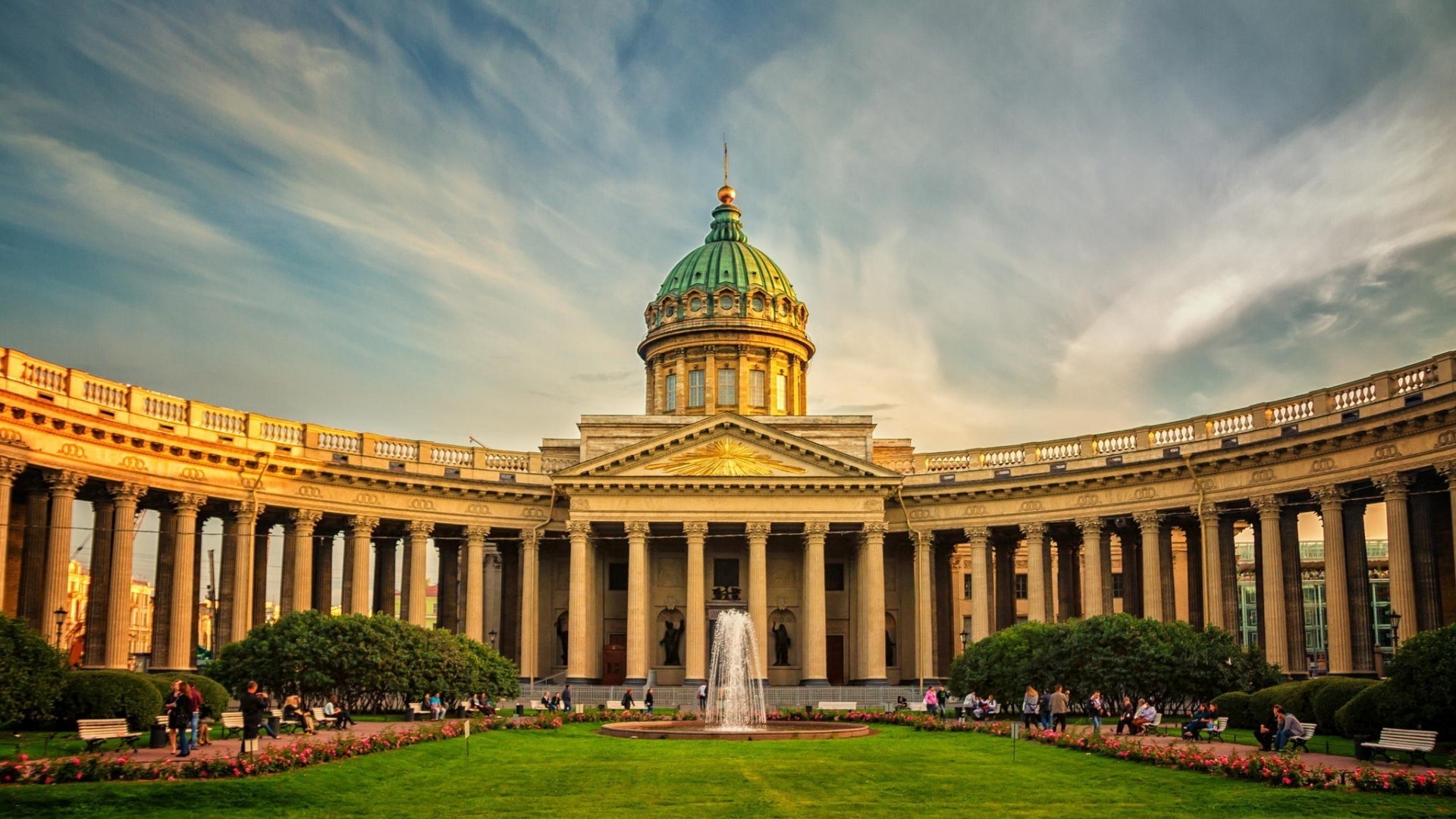 The Kazan Cathedral Form St Petersburg Russia Wallpaper ...